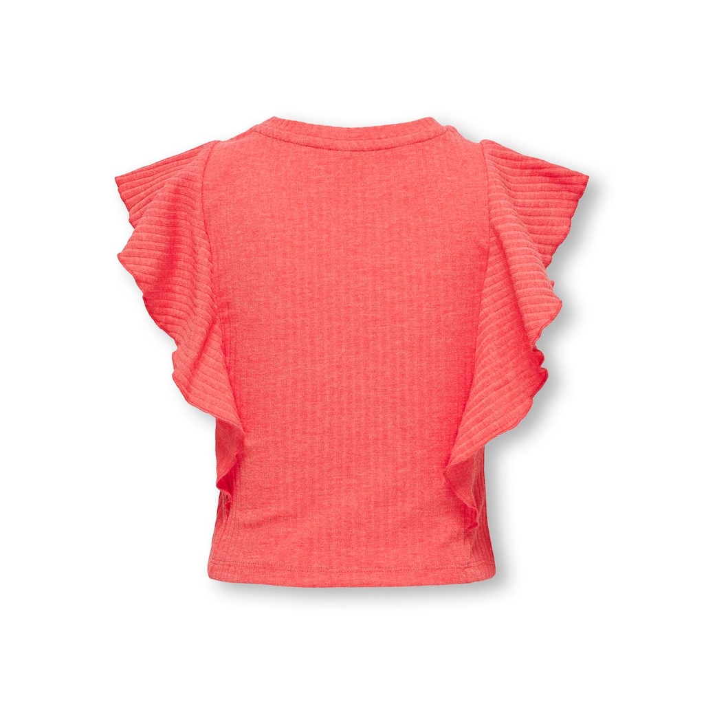 KIDS ONLY Rüschentop »KOGNELLA S/L SHORT RUFFLE TOP JRS«