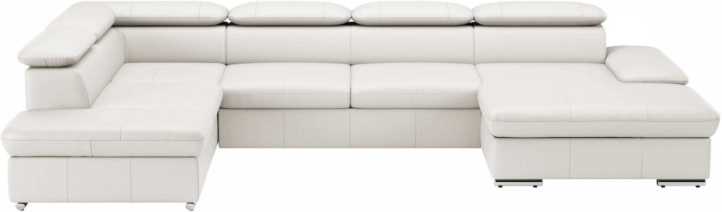 sit&more Wohnlandschaft "Valantine U-Form, B: 349 cm" mit Arm- & Kopfteilverstellung, optional mit Schlaffunktion