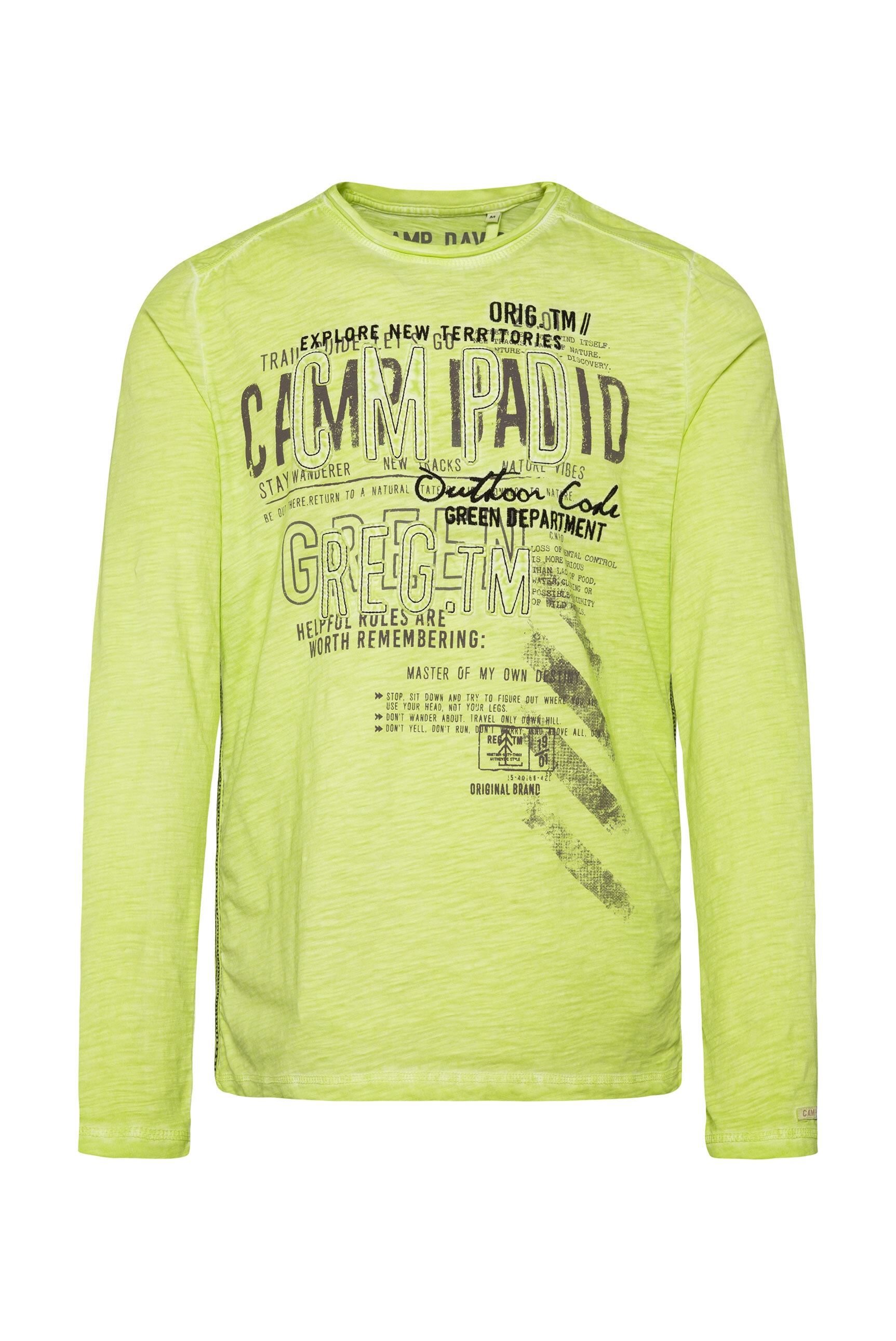 CAMP DAVID Langarmshirt aus Bio-Baumwolle günstig online kaufen