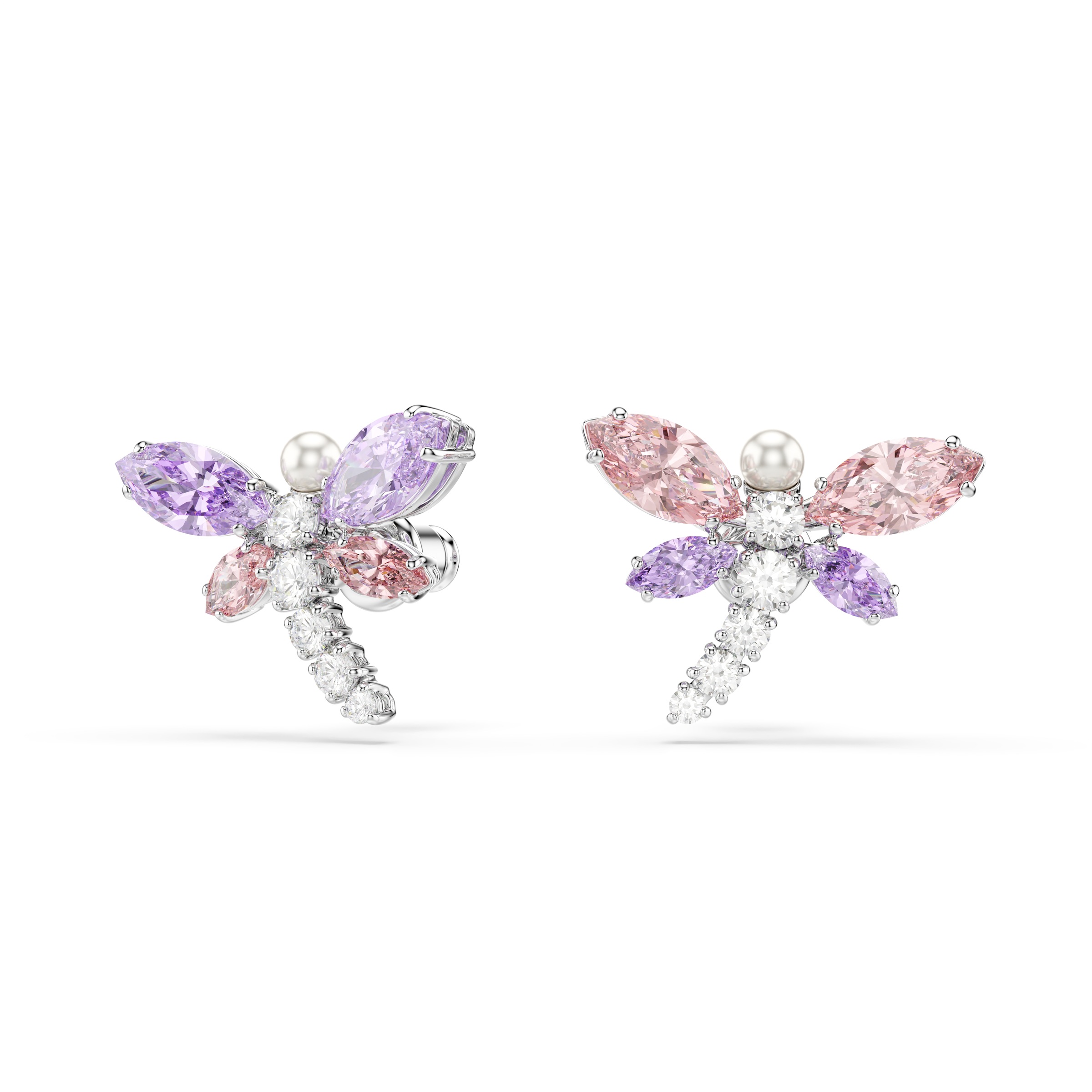 Swarovski Paar Ohrstecker »Schmuck Geschenk 2026 CAPSULE Ohrringe Libelle« mit Swarovski® Kristall - mit Swarovski® Perle