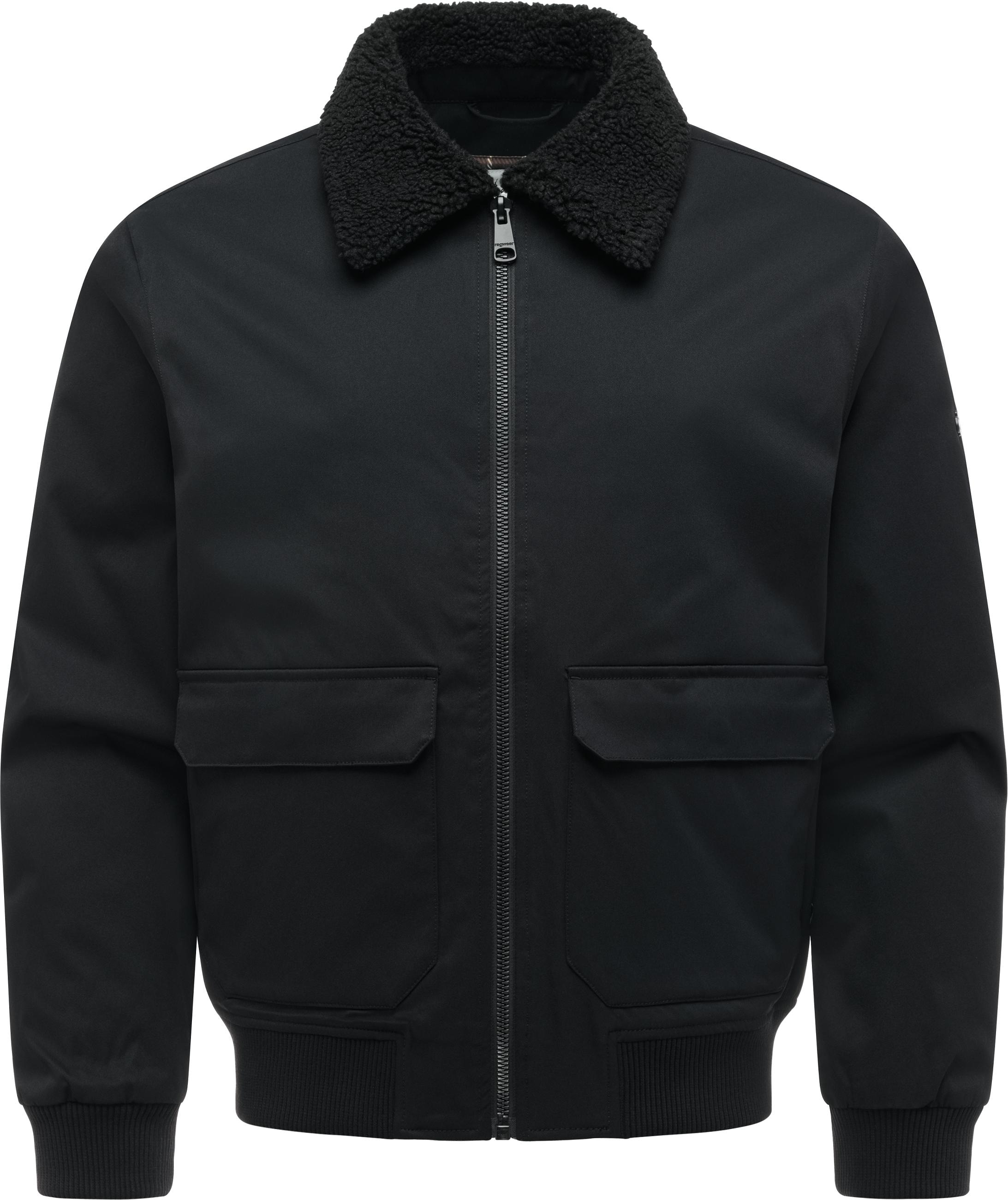 Ragwear Outdoorjacke "Newys Y" ohne Kapuze Wasserdichte Jacke mit warmem Kragen