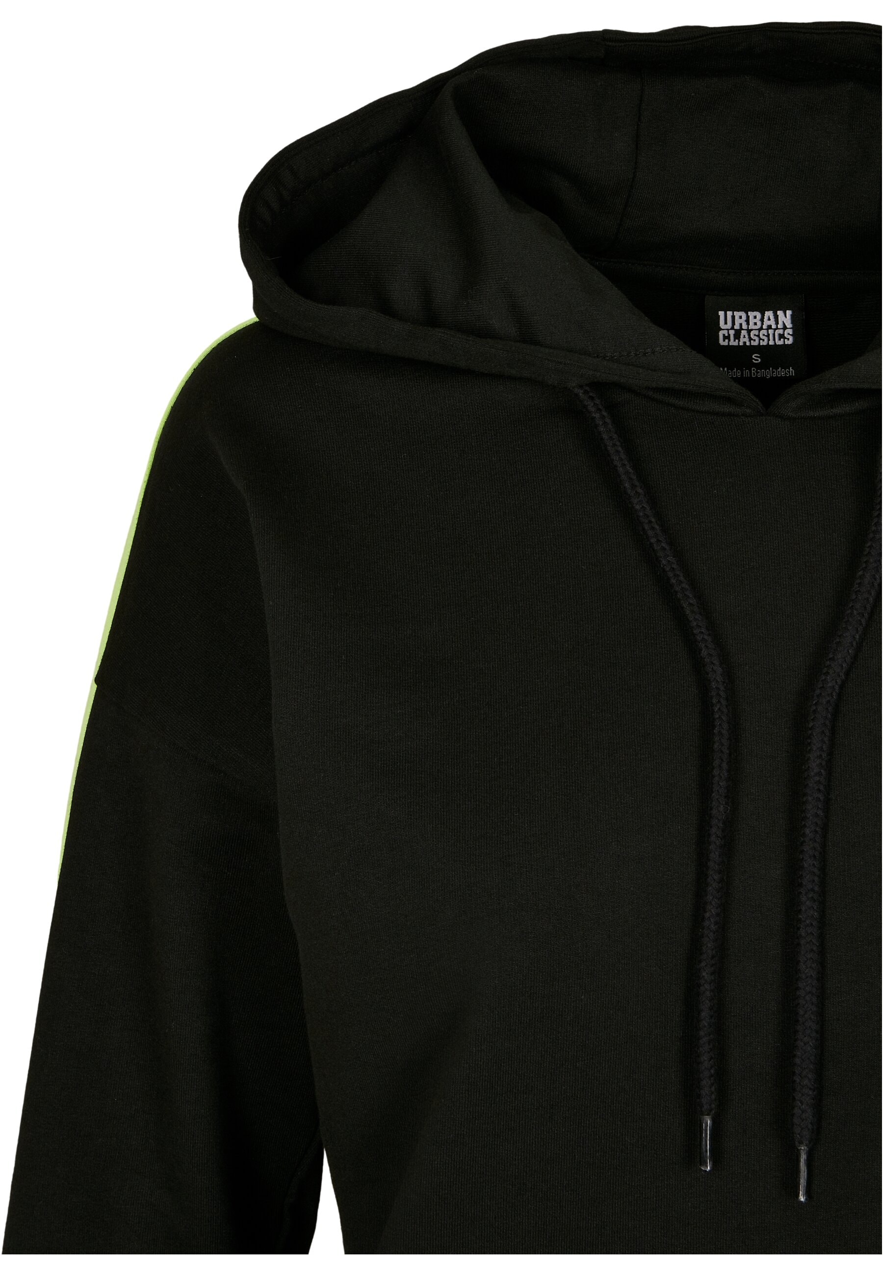 URBAN CLASSICS Kapuzenpullover »Urban Classics Damen Ladies Neon Shoulder Stripe Hoody«, (1 tlg.)
