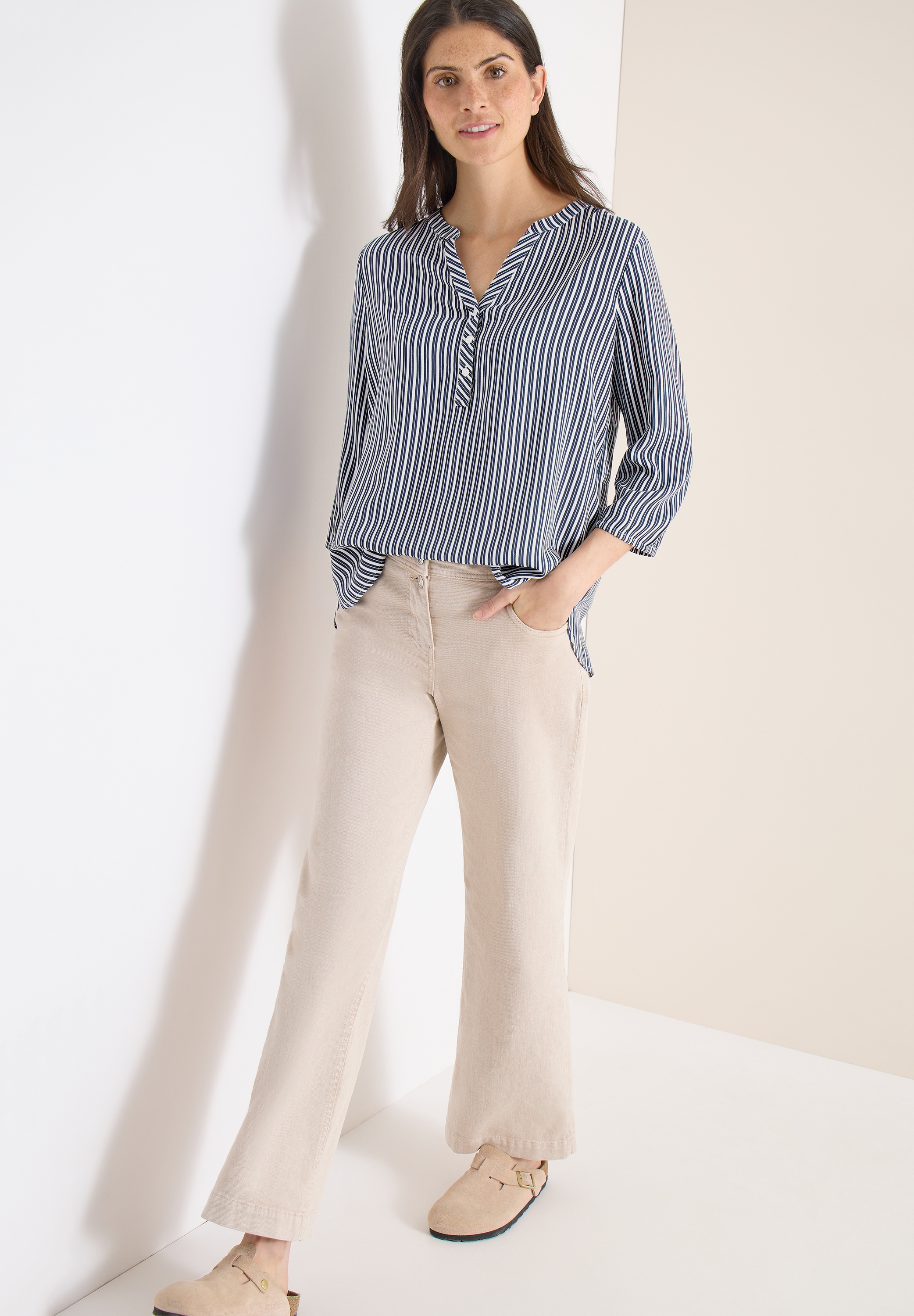 Cecil Klassische Bluse mit Streifen Muster