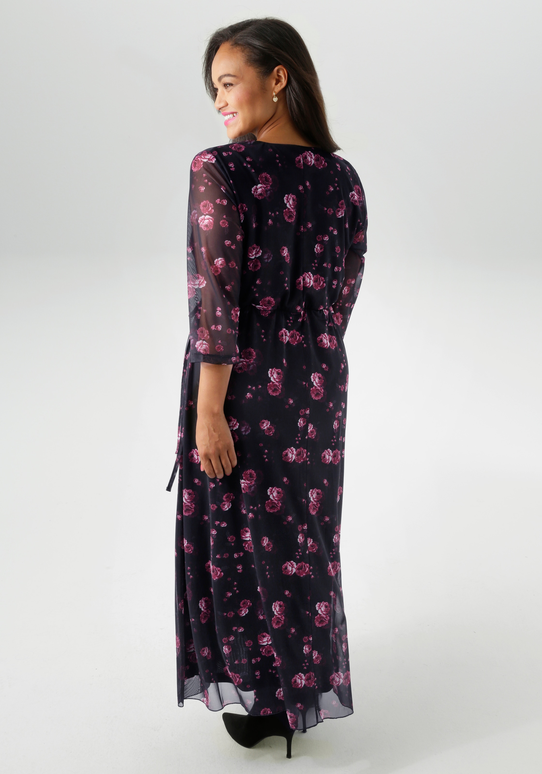 Aniston PLUS Midikleid, In Mesh Qualität - NEUE KOLLEKTION