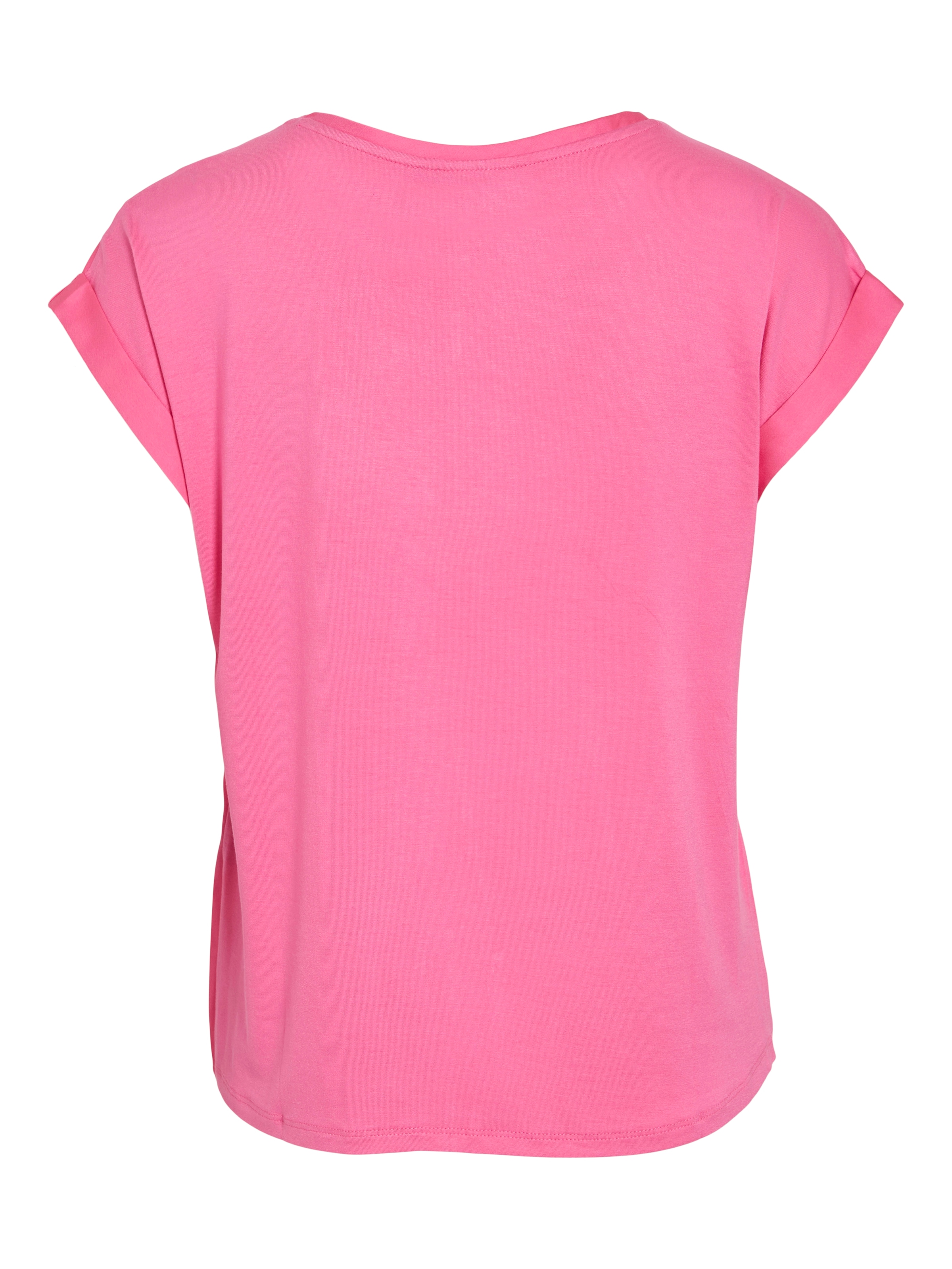 Vila Kurzarmshirt »VIELLETTE S/S SATIN TOP - NOOS«, Satin Optik