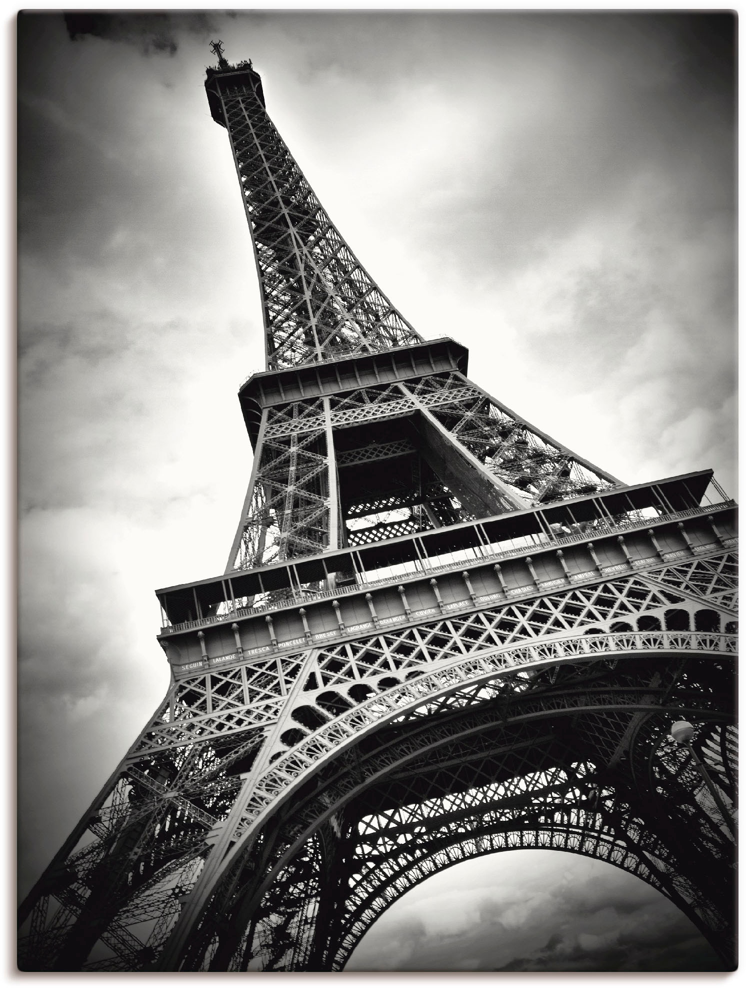 Artland Wandbild "Eiffelturm Paris", Gebäude, (1 St.), als Leinwandbild, Poster in verschied. Größen
