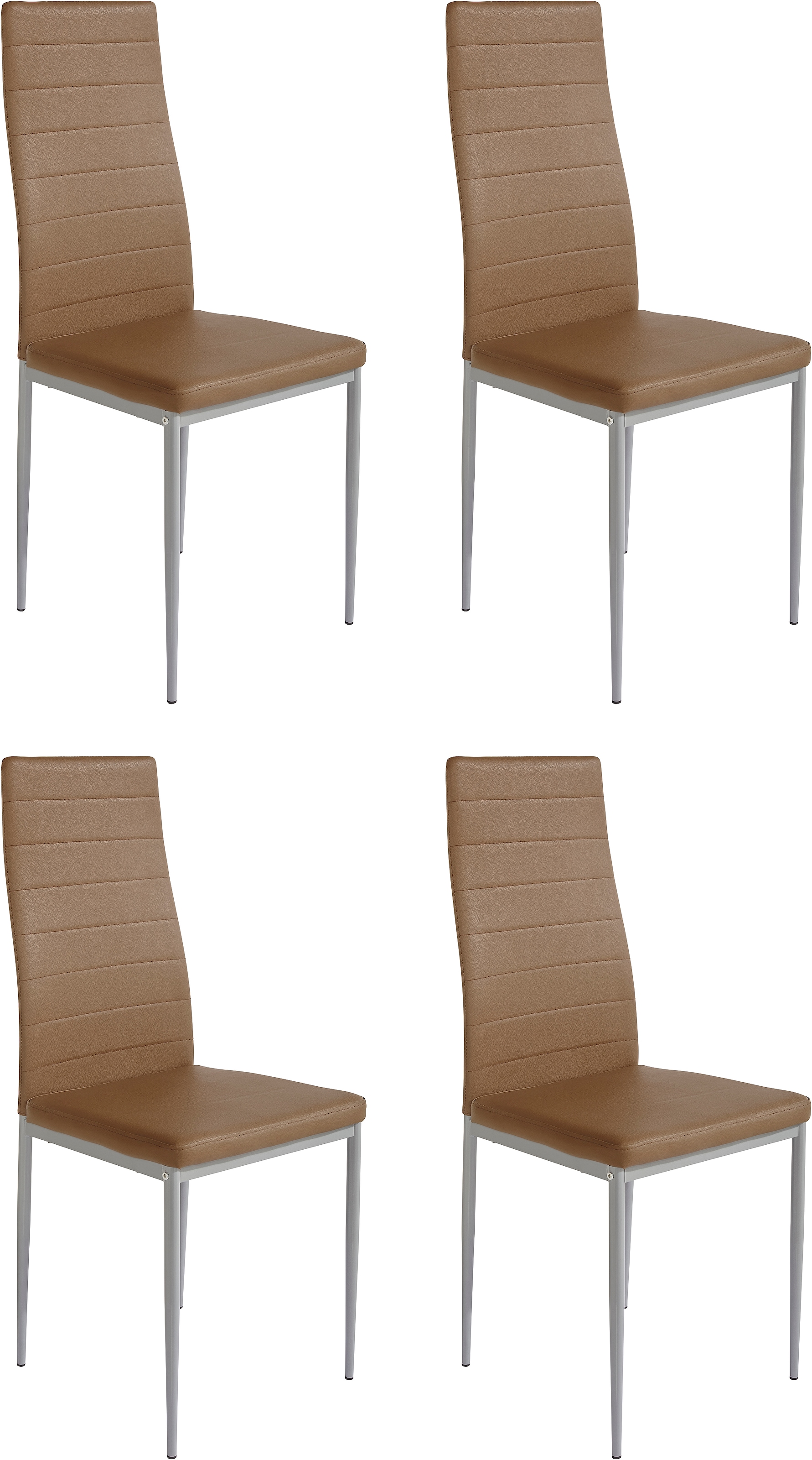 Home affaire "Pluto" (Set) 4 Stk.Bezug in Kunstleder günstig online kaufen