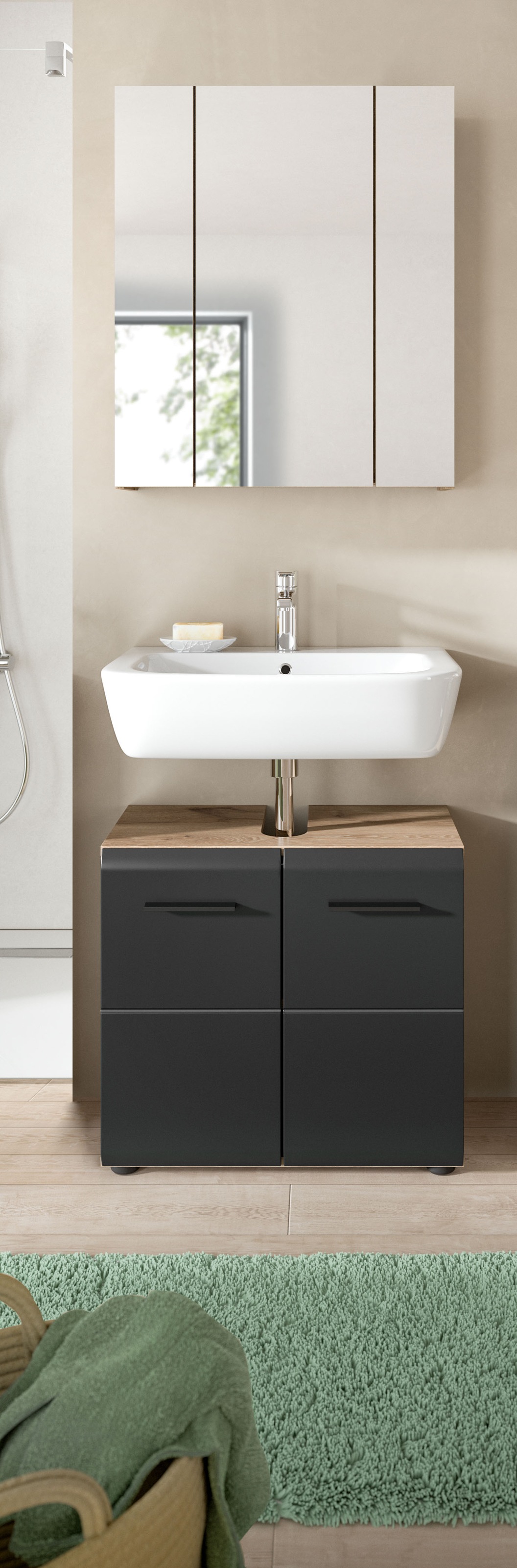 welltime Badmöbel-Set "FLORENZ, TOPSELLER, 2-teilige Badkombination, hochwe günstig online kaufen