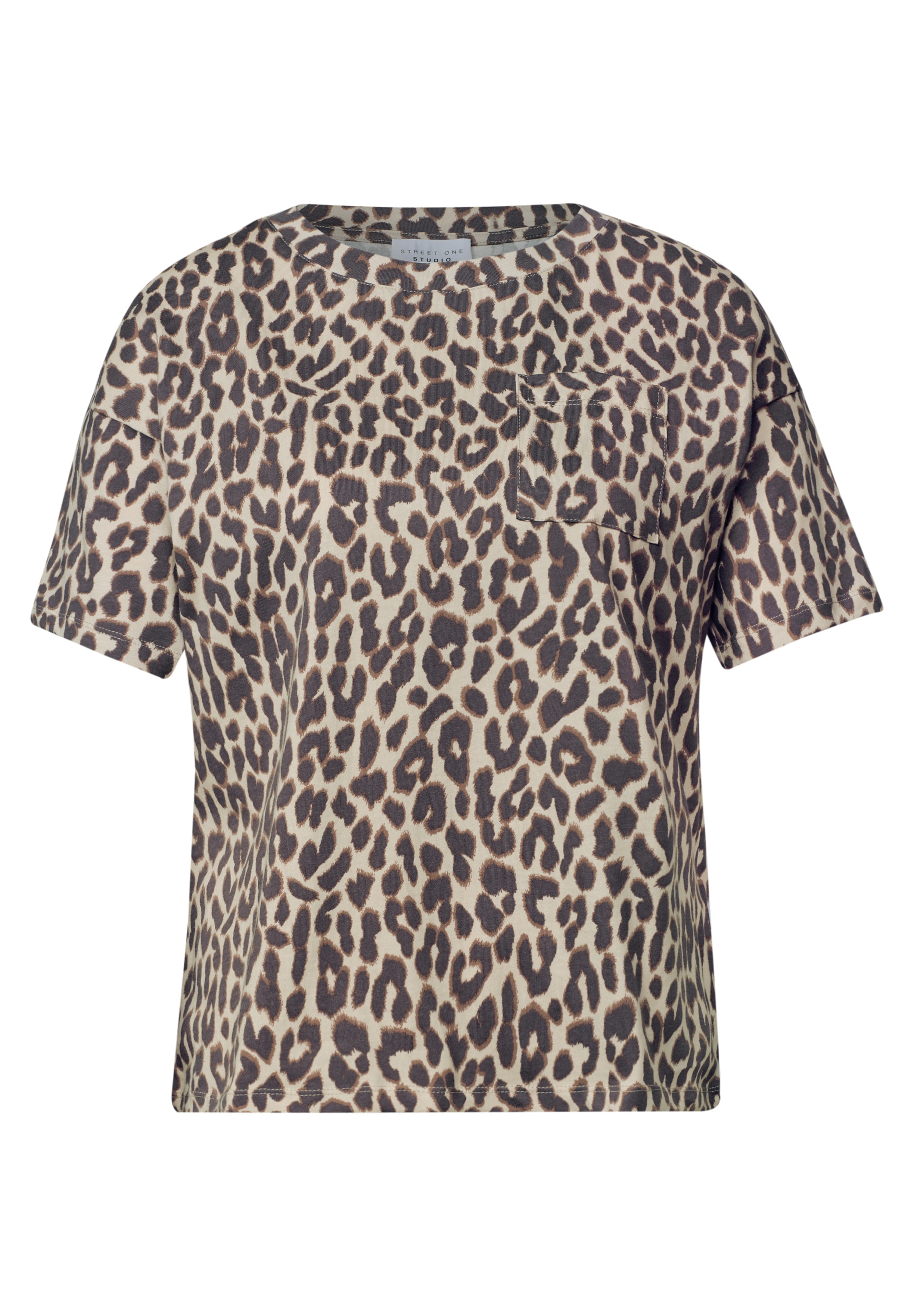 STREET ONE STUDIO T-Shirt mit Rundhalsausschnitt