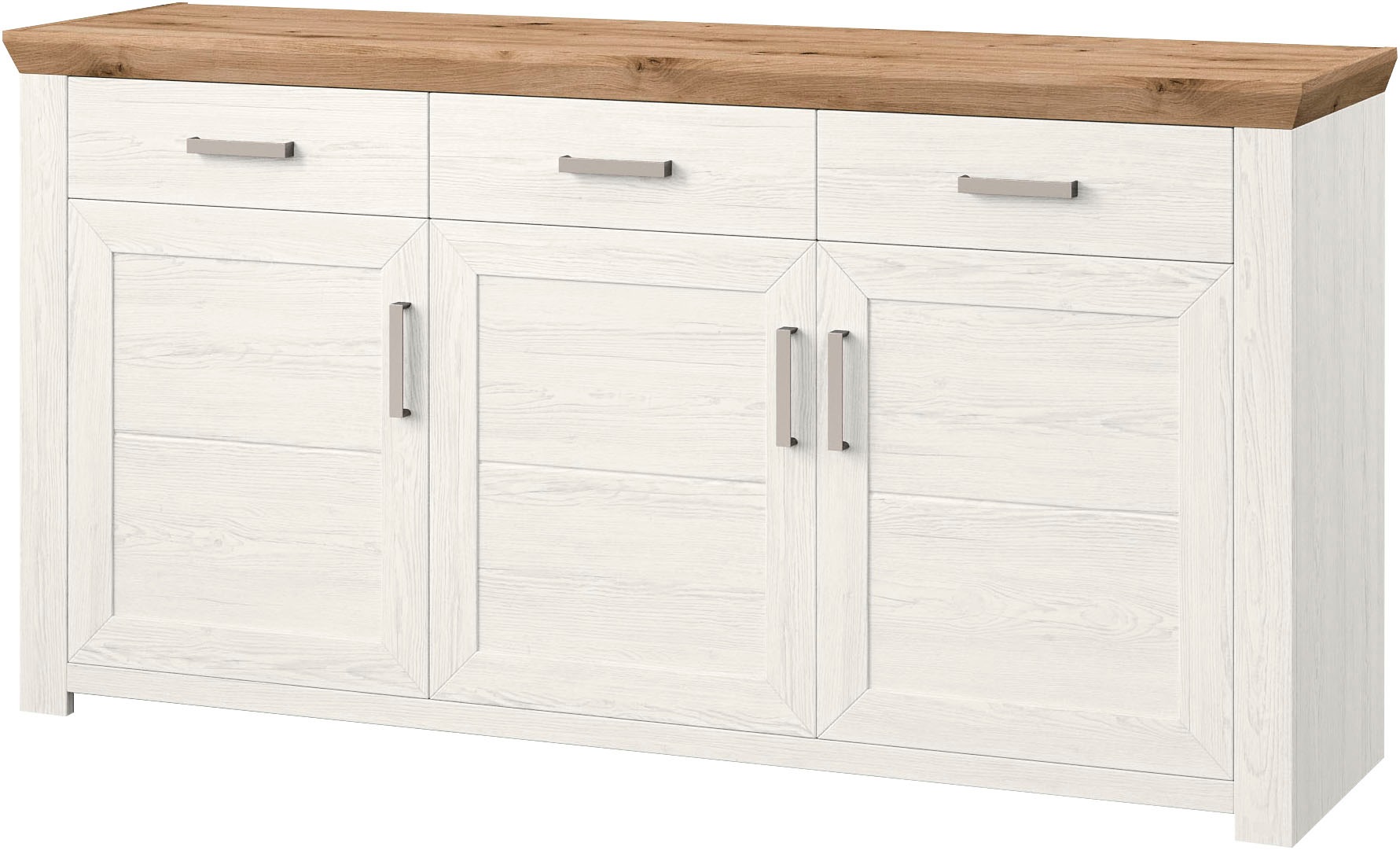 set one by Musterring Sideboard »York«, Typ 52, in 3 Farbvarianten, Landhaus-Stil, B 184 x H 95 cm