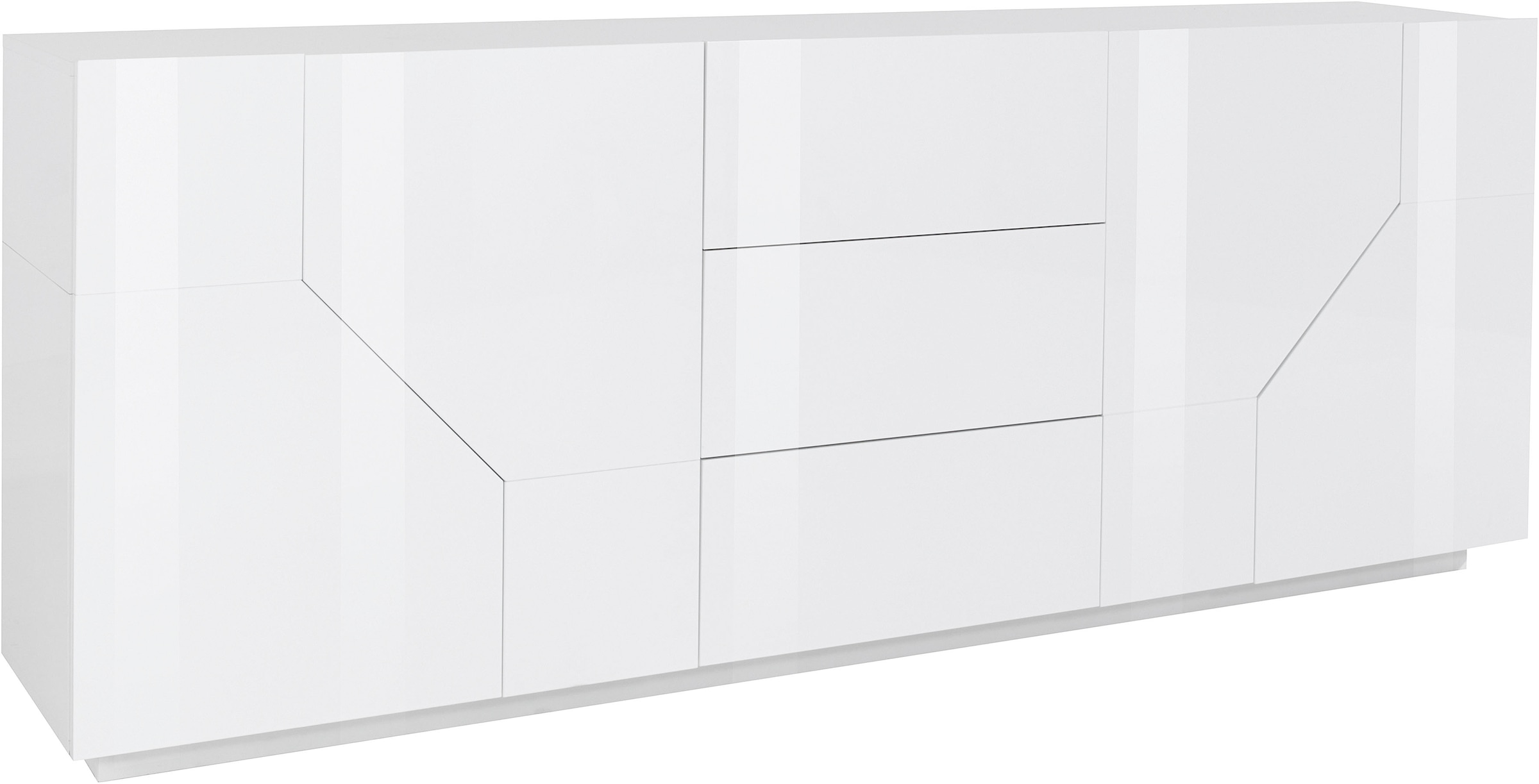 INOSIGN Sideboard »ALIEN-Kommode, Schrank, Anrichte mit 4 Türen und 3 Schubkästen«, Sideboard Breite ca. 200 cm "100 % Made in Italy"