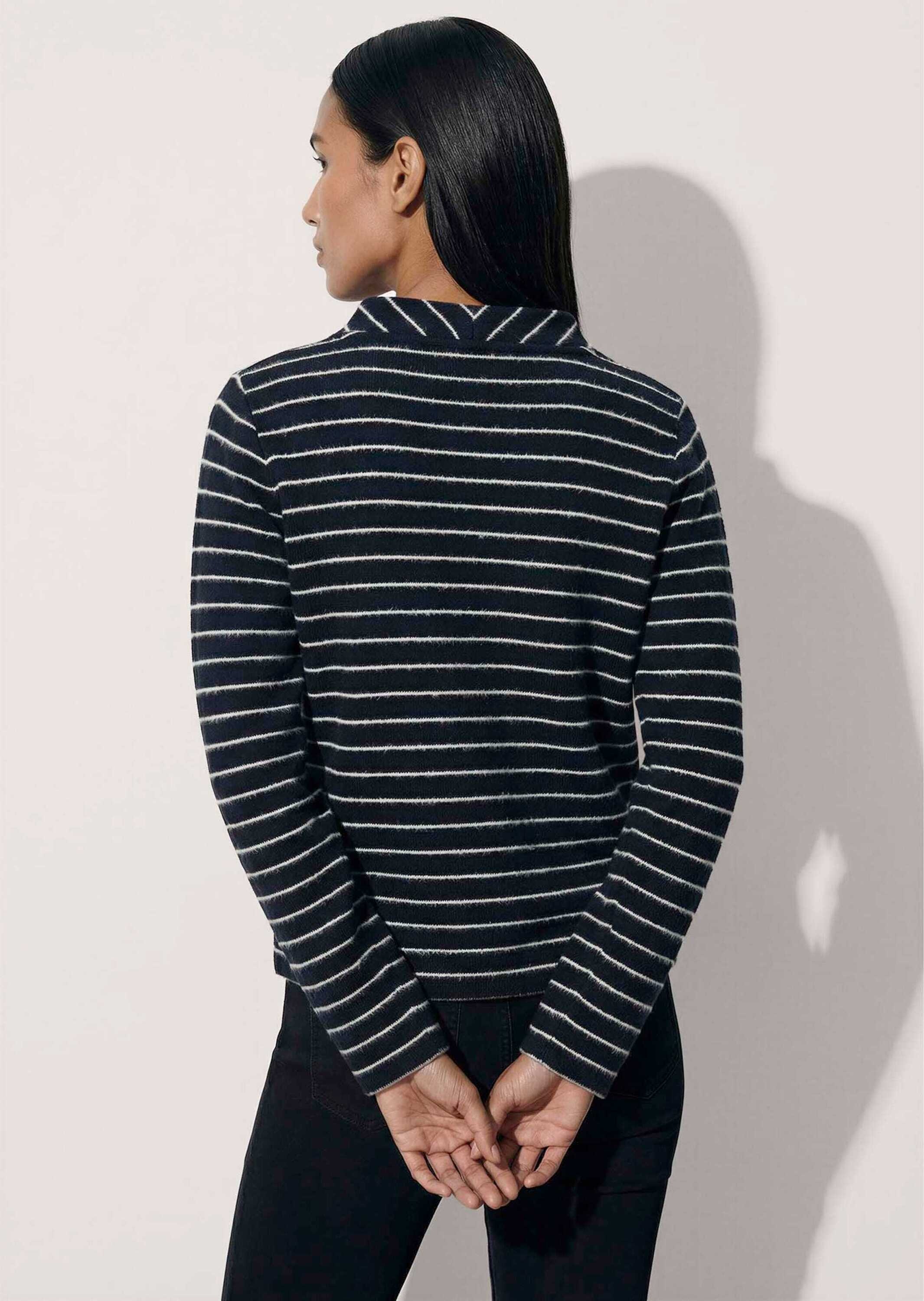 MADELEINE Langarmshirt »Shirt Ringelshirt mit Paillettenband«