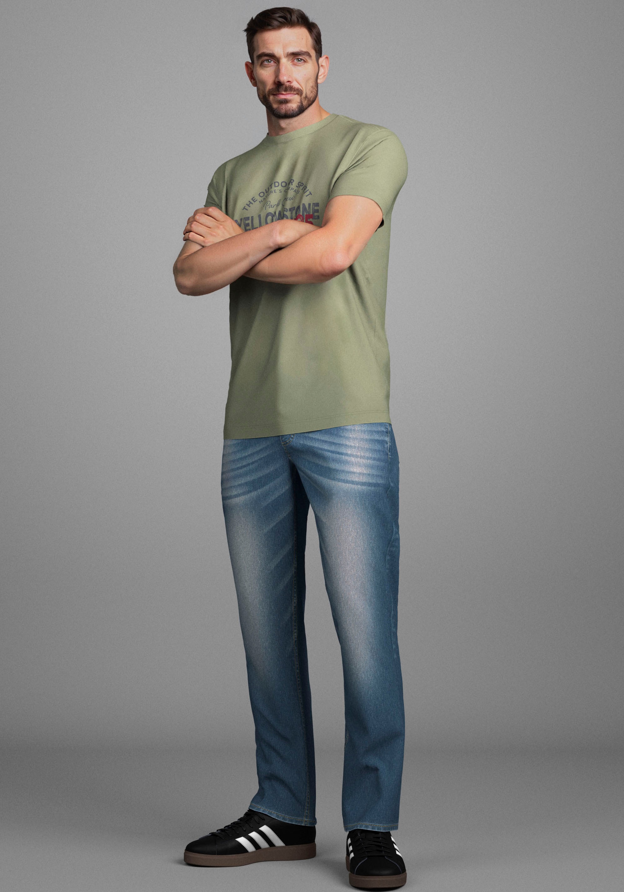 Man's World Rundhalsshirt »Neue Kollektion!« mit Print