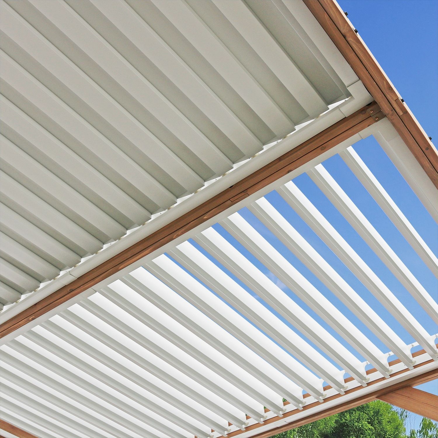 WESTMANN Pergola »Karl«, 100 % FSC®-zertifiziertes Zedernholz, Dach aus Aluminium