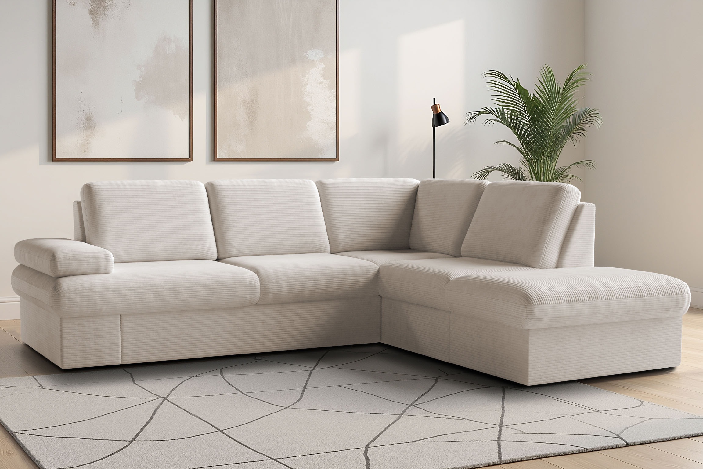 sit&more Ecksofa "Moreno L-Form, B: 238 cm" mit Armteilverstellung, optional Schlaffunktion