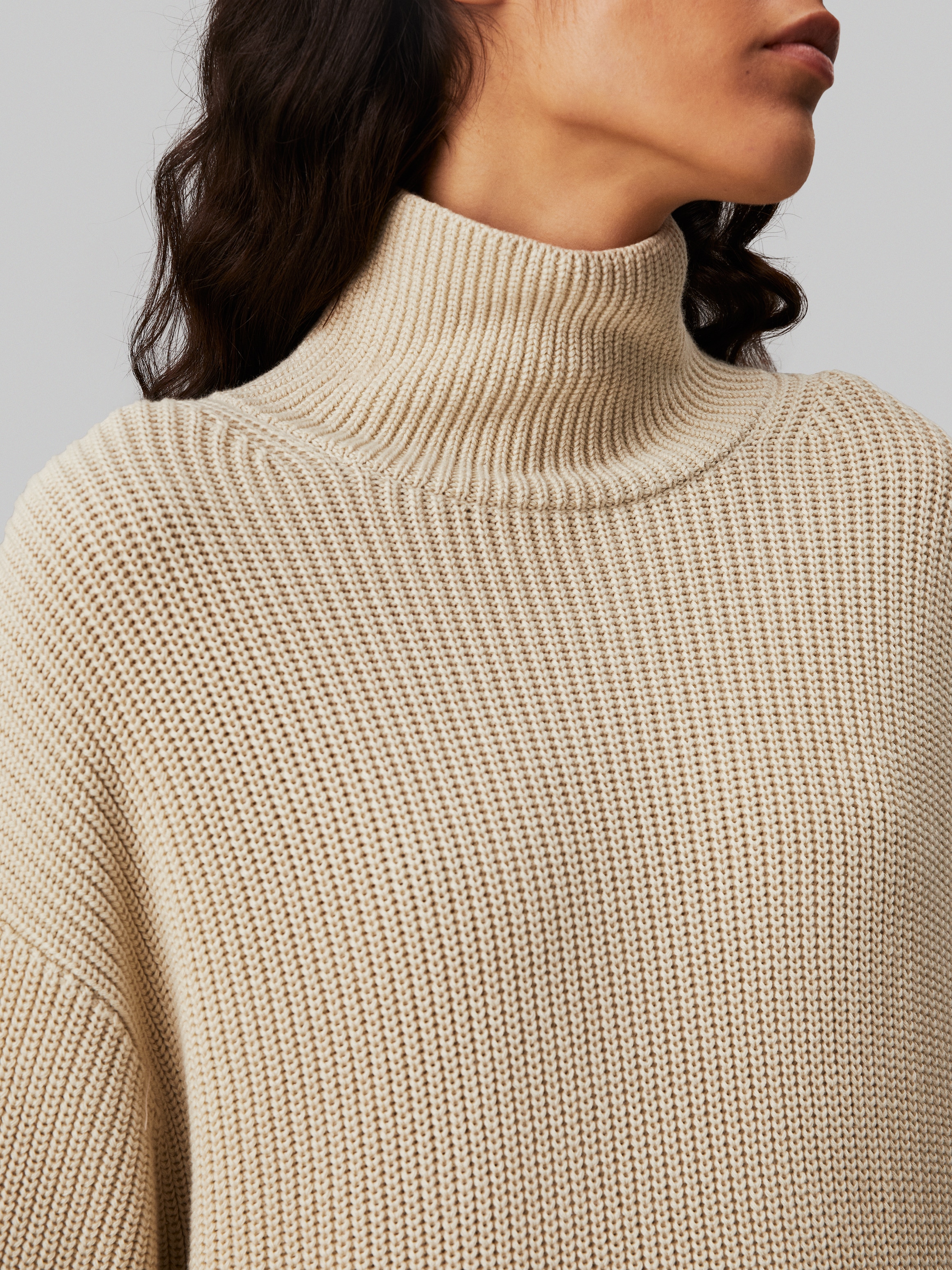 Calvin Klein Jeans Strickkleid »CHUNKY LOOSE SWEATER DRESS« mit Logopatch