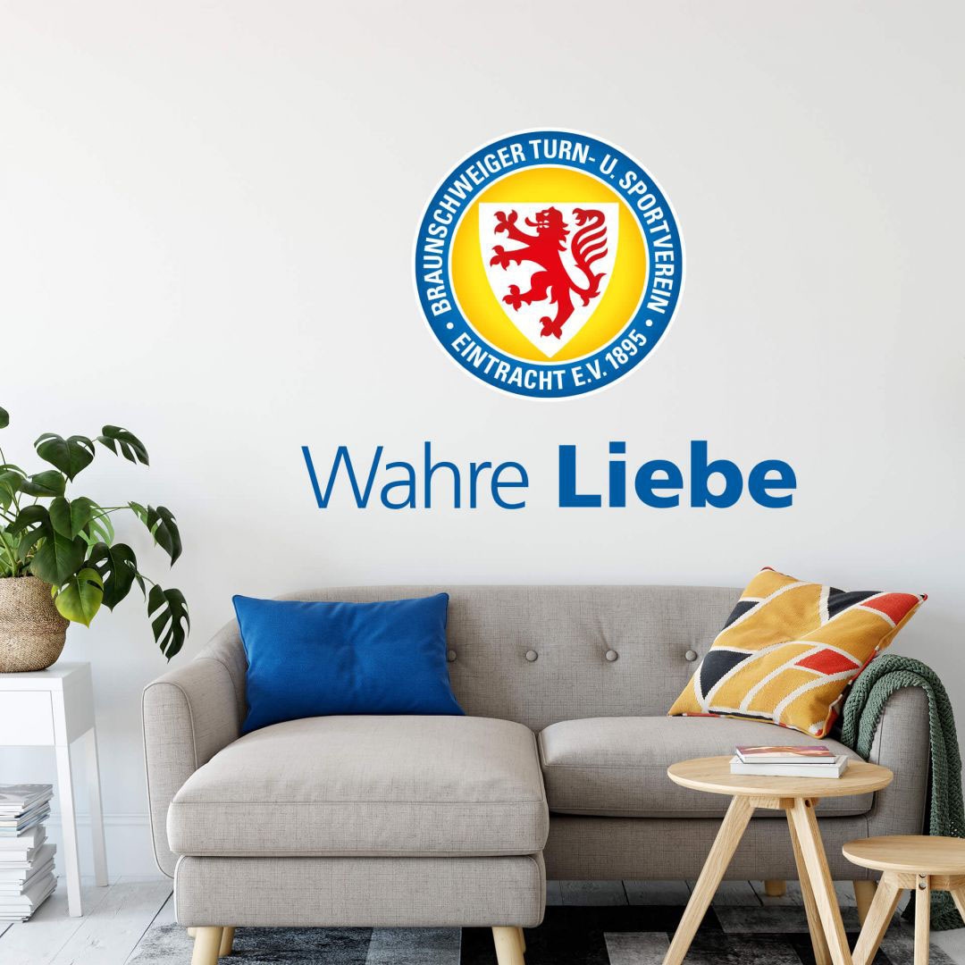 Wall-Art Wandtattoo »Eintracht Braunschweig Wahre Liebe«, (1 St.), selbstklebend, entfernbar
