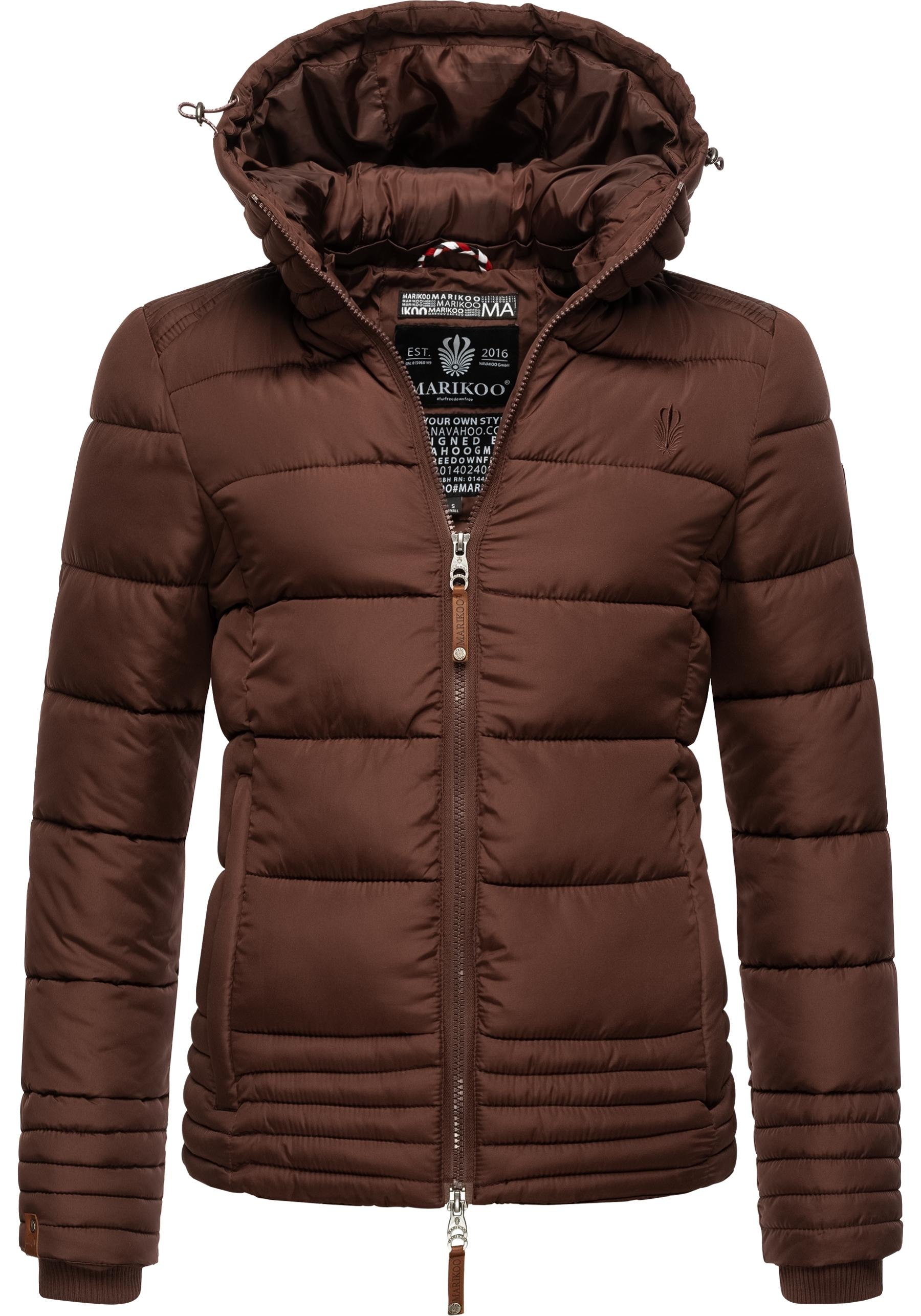 Marikoo Winterjacke "Sole" mitKapuze modisch taillierte Damen Steppjacke fü günstig online kaufen