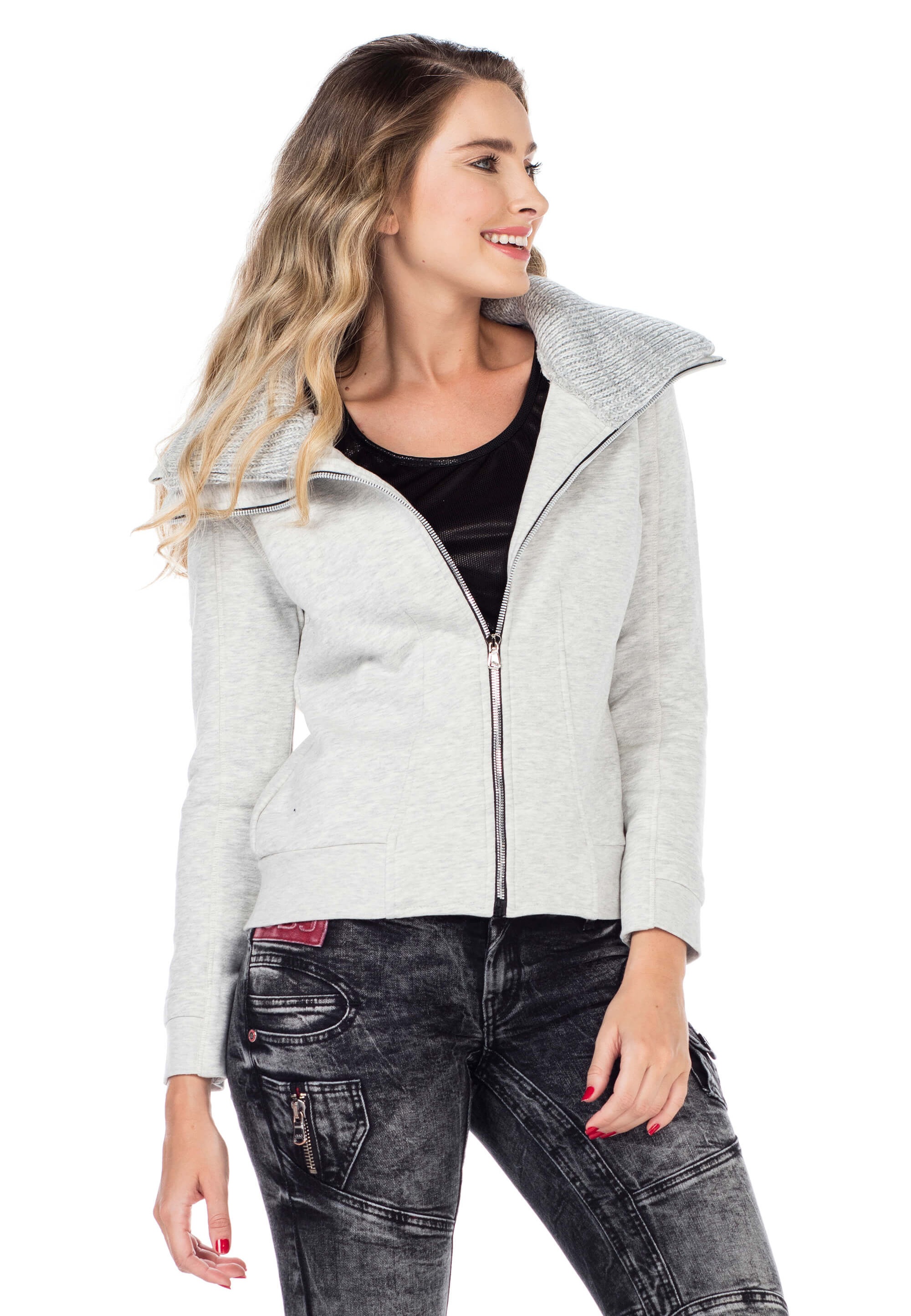 Black Friday Cipo & Sweatjacke, | Baxx coolem Doppelkragen BAUR mit