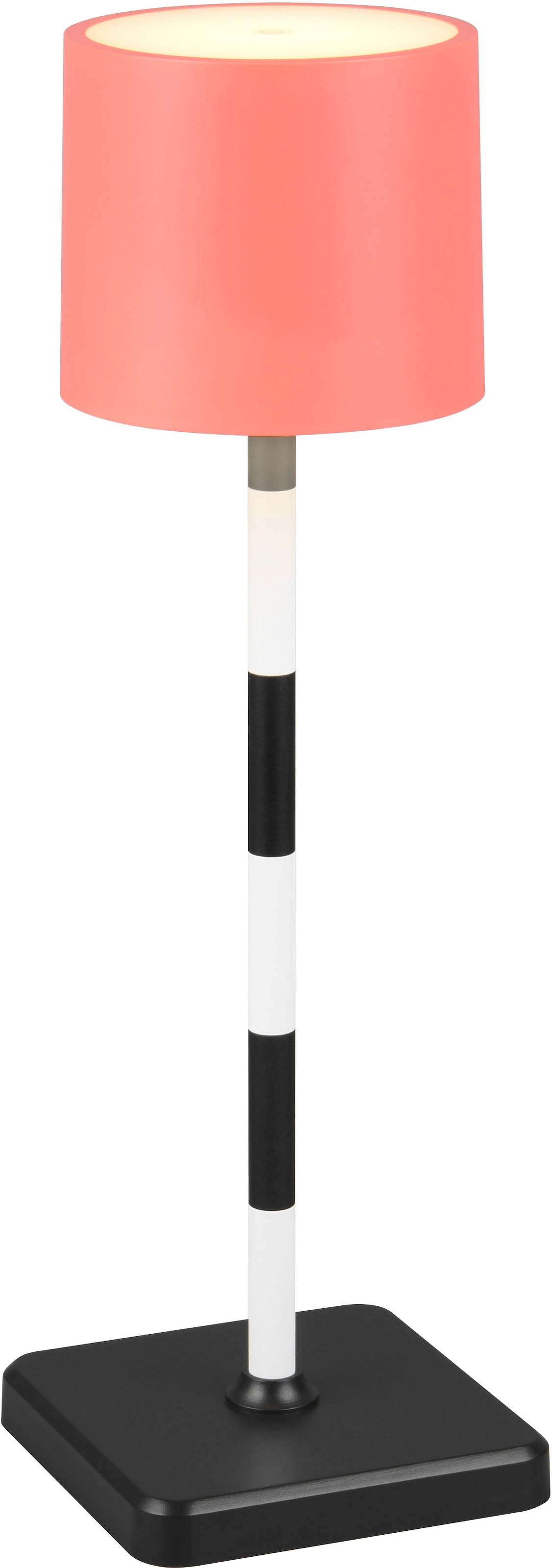 REALITY Leuchten LED Außen-Tischleuchte »Fernandez«, LED fest integriert, dimmbar, Lichtfarbe einstellbar, USB Ladestation