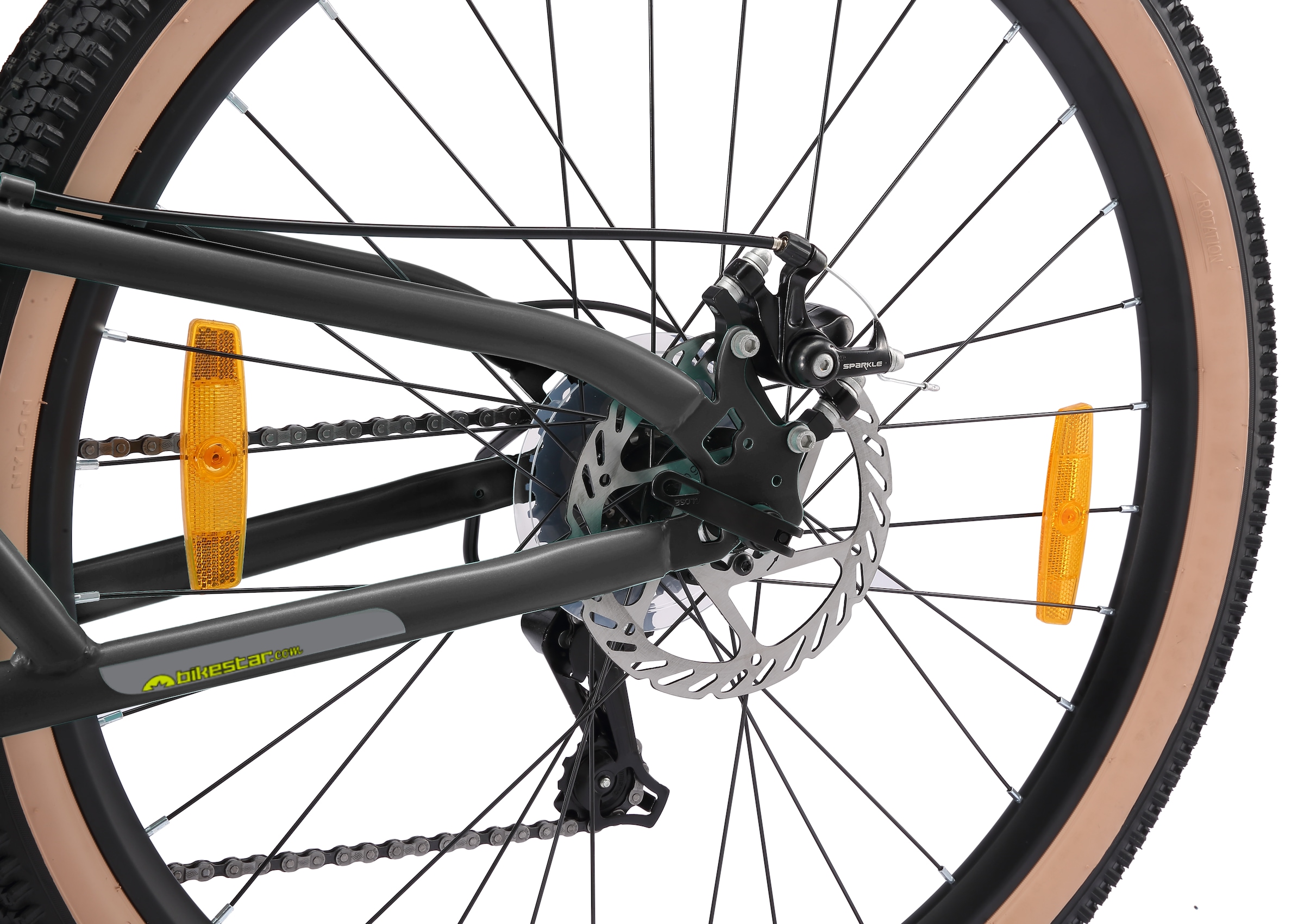 Bikestar Mountainbike 21 Gang Shimano RD-TY300 Schaltwerk Kettenschaltung für Damen und Herren, Kettenschaltung