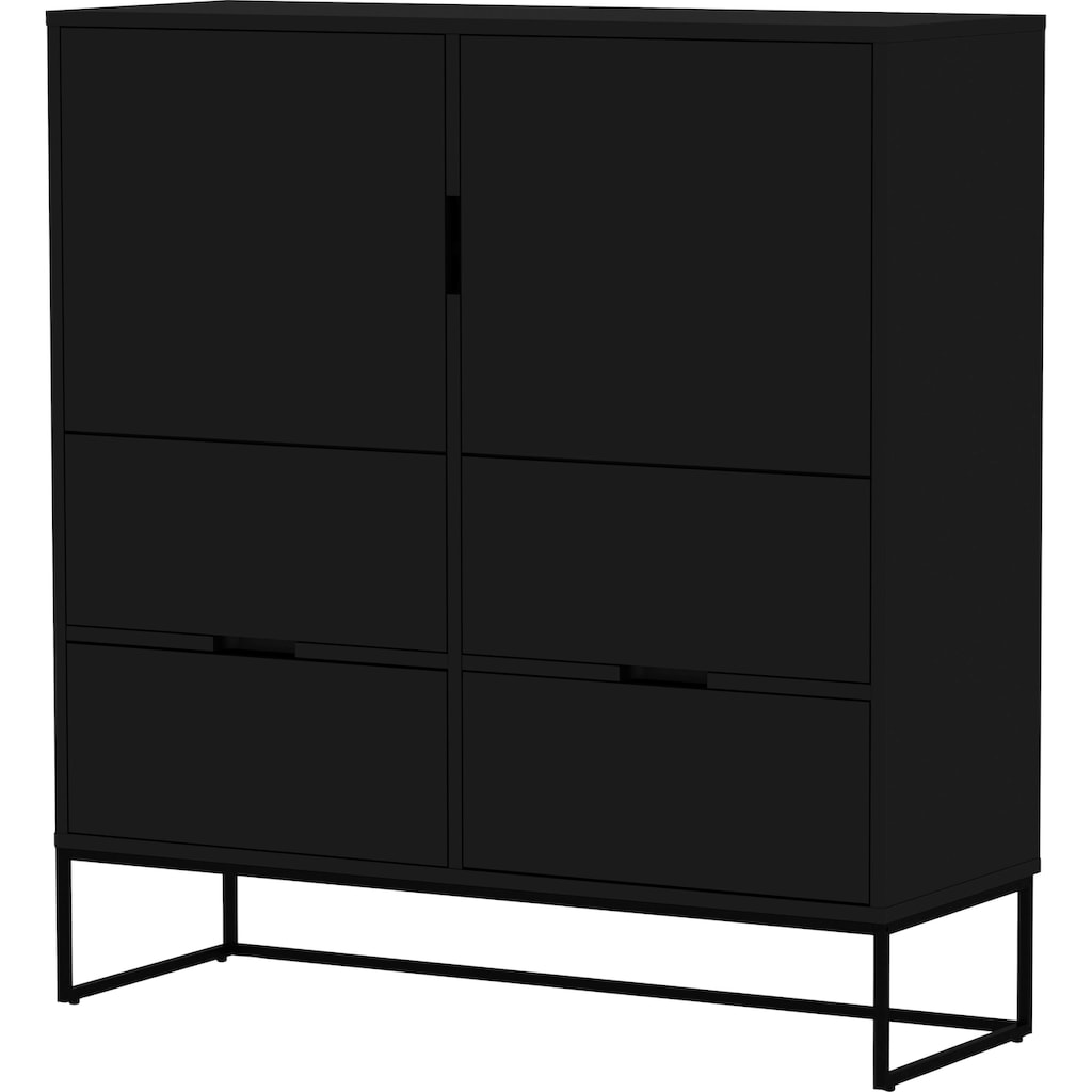 Tenzo Highboard »LIPP«, mit 2 Türen und 4 Schubladen, Design von Tenzo Design studio