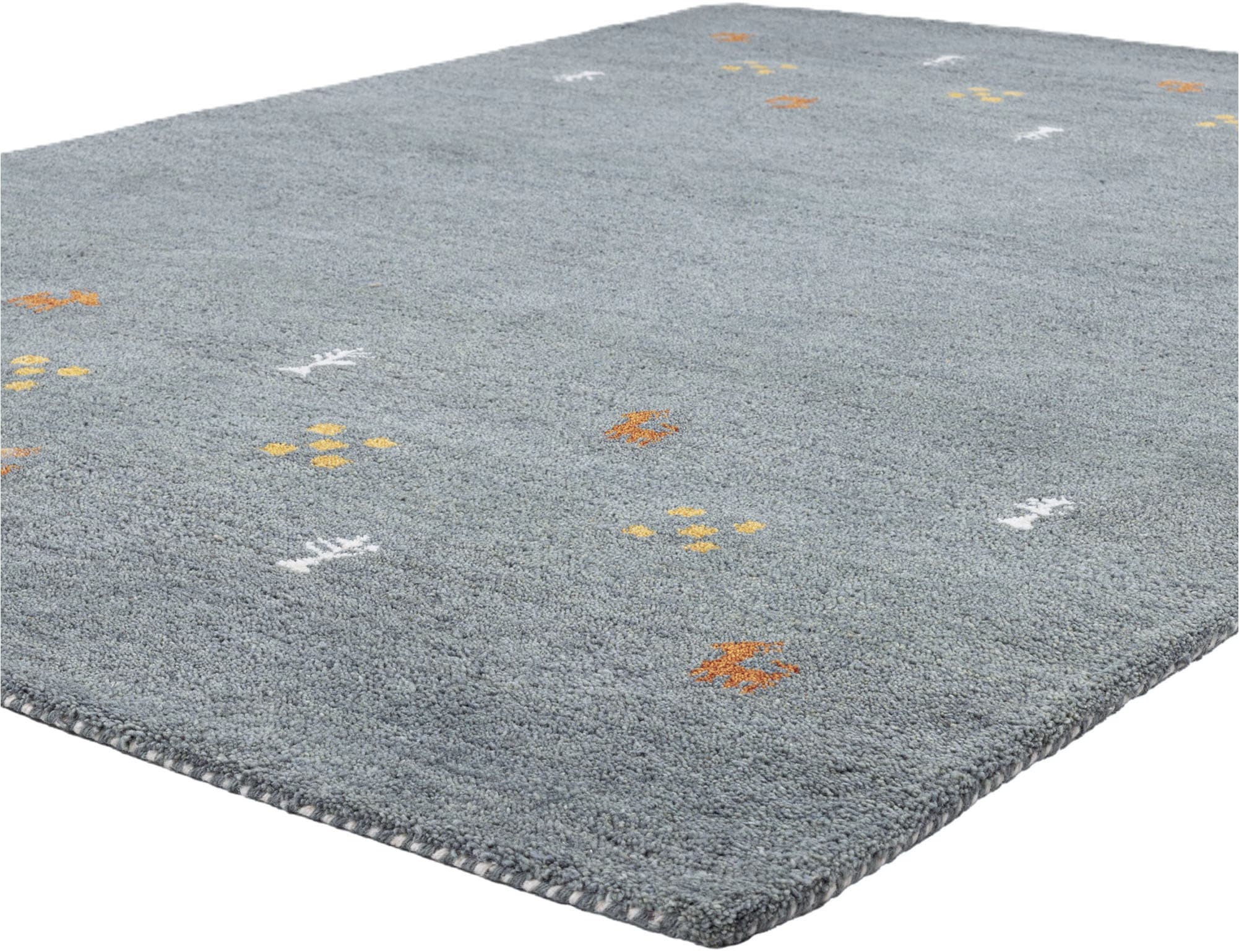 THEKO Wollteppich »Gabbeh Motiv, Handgefertigt, Teppich, Tiermotiv,  reine Wolle« rechteckig 14 mm Höhe reine Wolle, handgewebt, Wohnzimmer, Schlafzimmer, Esszimmer