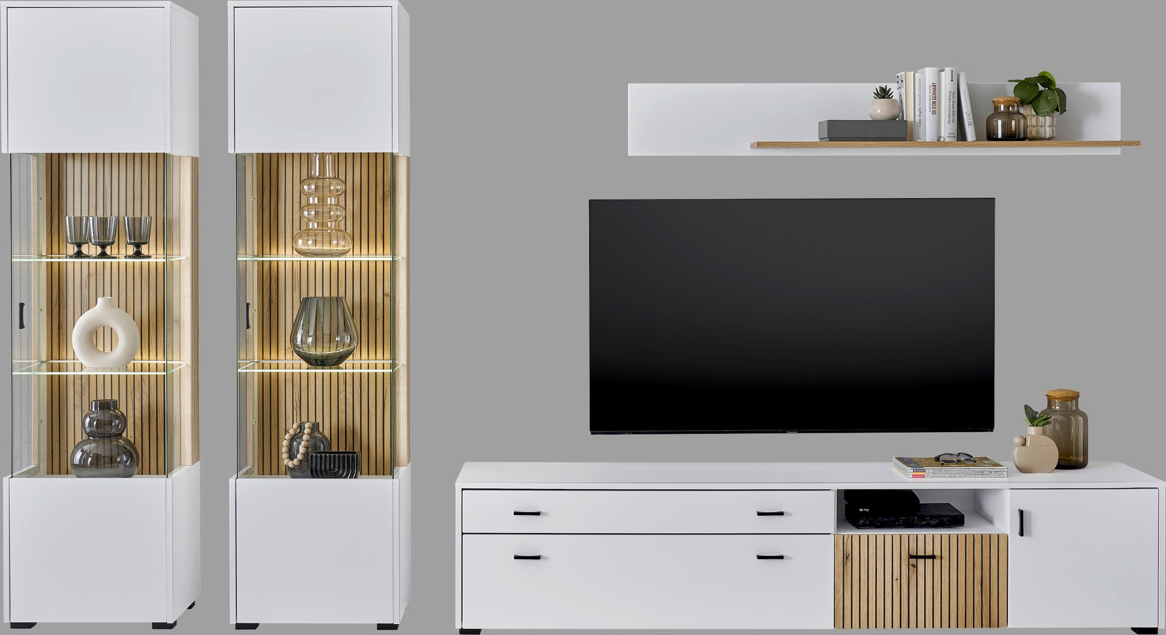 Home affaire Wohnwand "HUDSON" Set, 4 Stk. tlg. günstig online kaufen