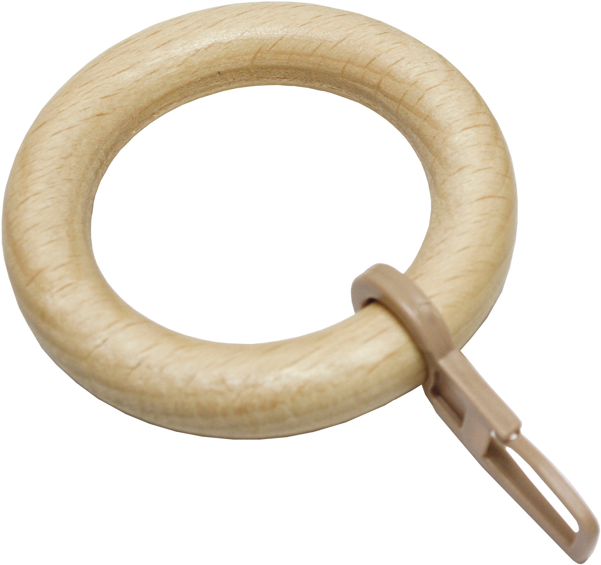 GARDINIA Gardinenring "Lugano Holz" Serie Gardinenstangen-Set Lugano Classi günstig online kaufen