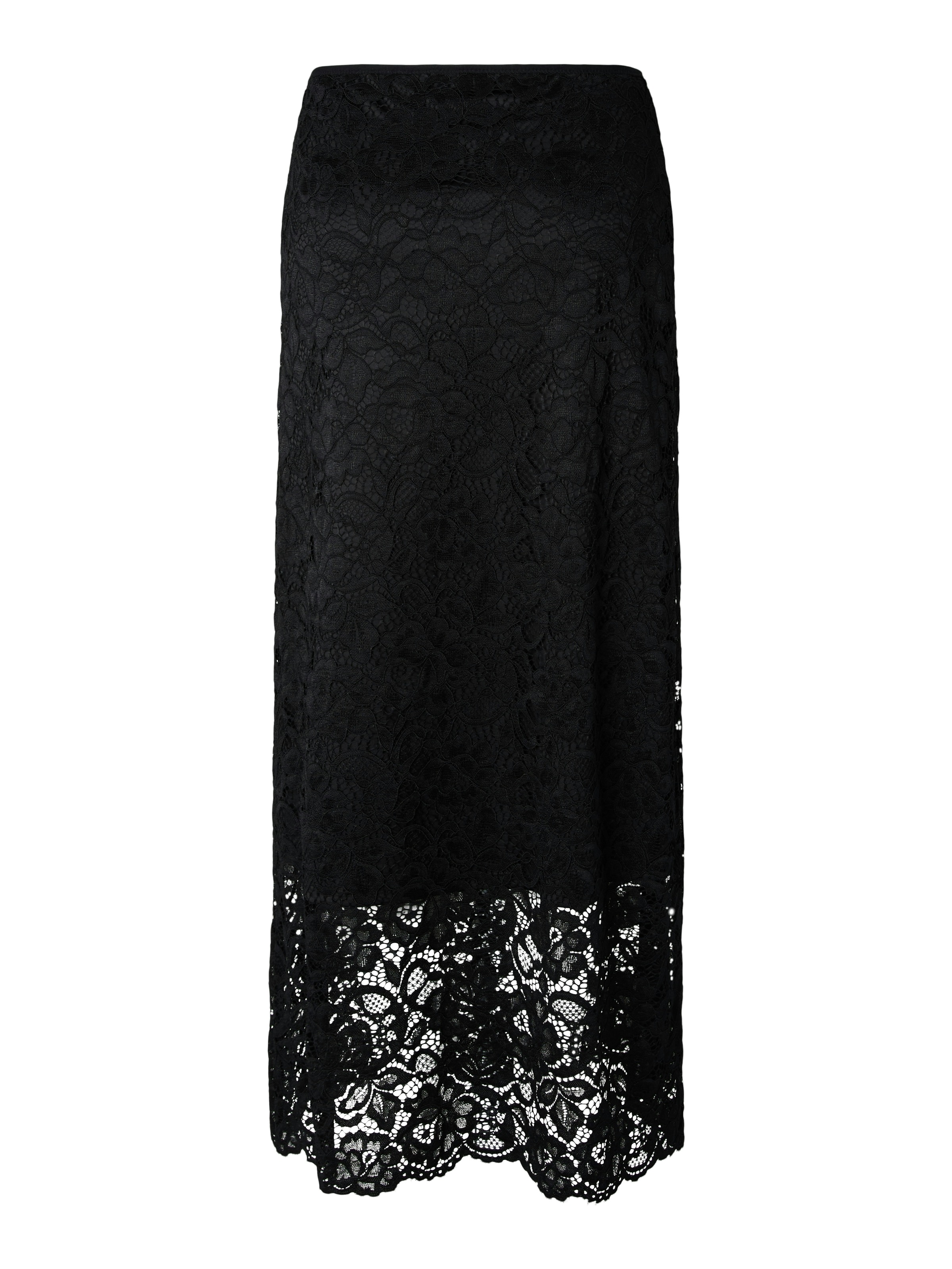 Y.A.S Maxirock »YASLACEY HW LONG LACE SKIRT S. NOOS« Materialmix, high waist