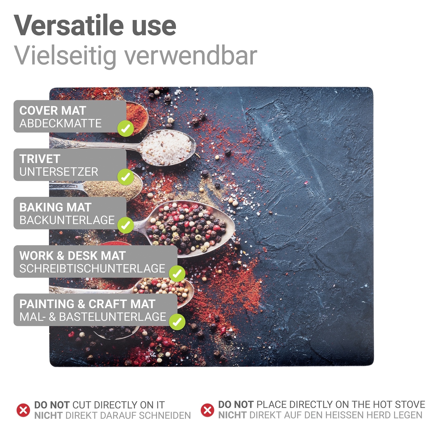 WENKO Herd-Abdeckplatte »Modell Pikant«