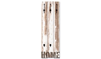 Artland Garderobenleiste »Home«, platzsparende Wandgarderobe aus Holz mit 5 Haken,... kaufen
