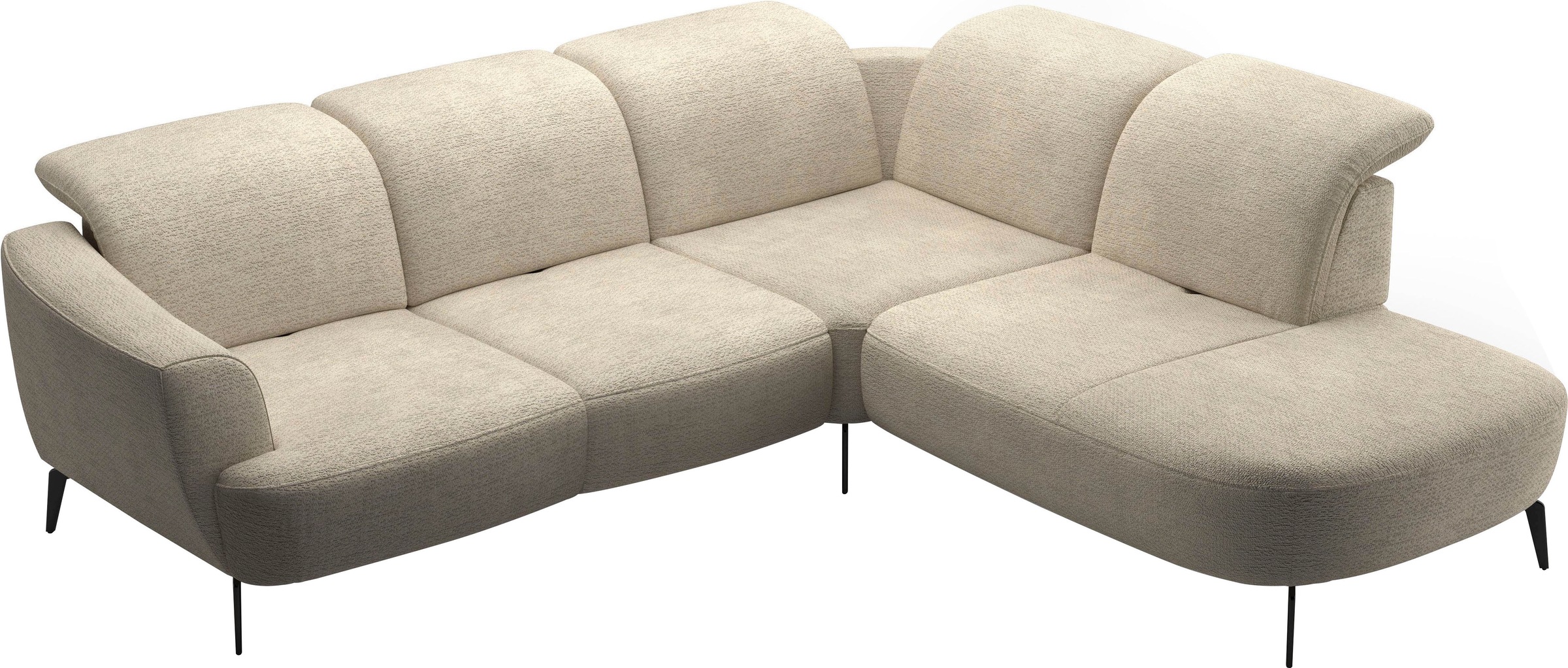 sit&more Ecksofa »Zoe«, ink.Sitztiefenverstellung, wahlweise mit Kopfteilverstellung