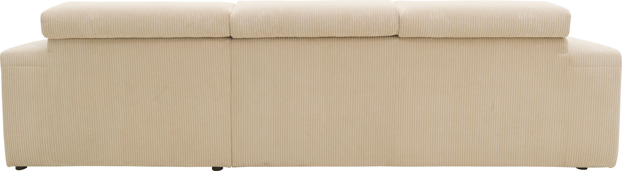 DOMO collection Ecksofa »Brandon große Ausführung B/T/H: 289/177/80 cm, auch in Leder und Cord«, mit Kopfteilverstellung, wahlweise Sitztiefenverstellung, L-Form