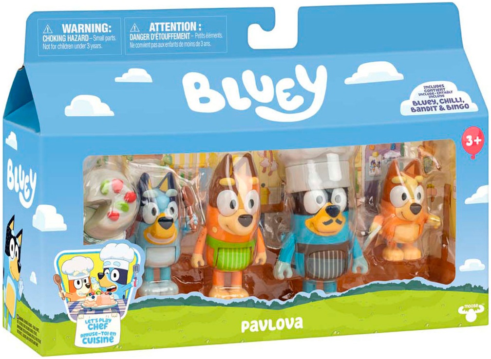 Moose Spielfigur »Bluey, Let´s Play Chef - Pavlova«, (Set, 4 tlg.)