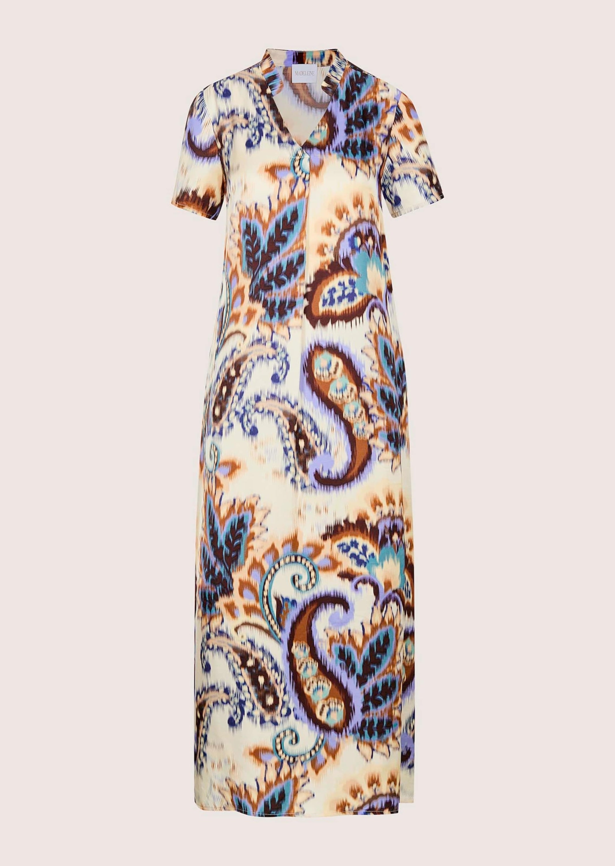 MADELEINE Midikleid "Maxikleid Druckkleid mit Paisley-Muster" Aufwändiges Paisley-Dessin