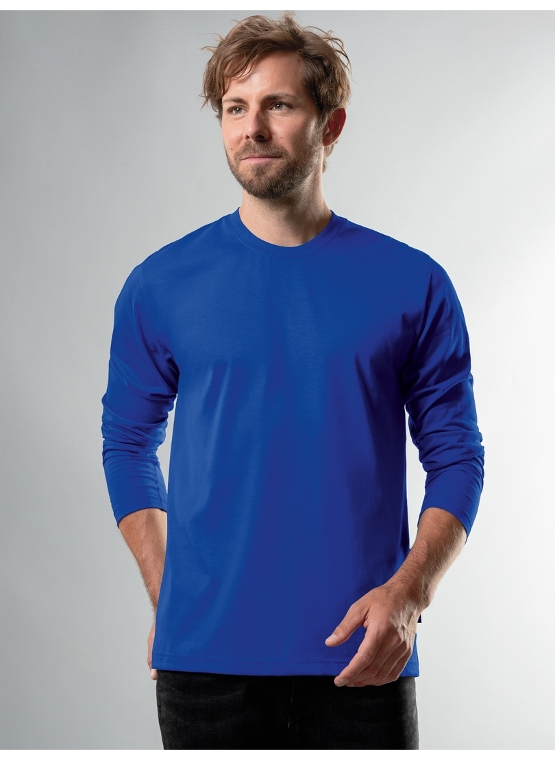 Trigema T-Shirt "TRIGEMA Langarmshirt aus 100% Baumwolle", (1 tlg.) günstig online kaufen