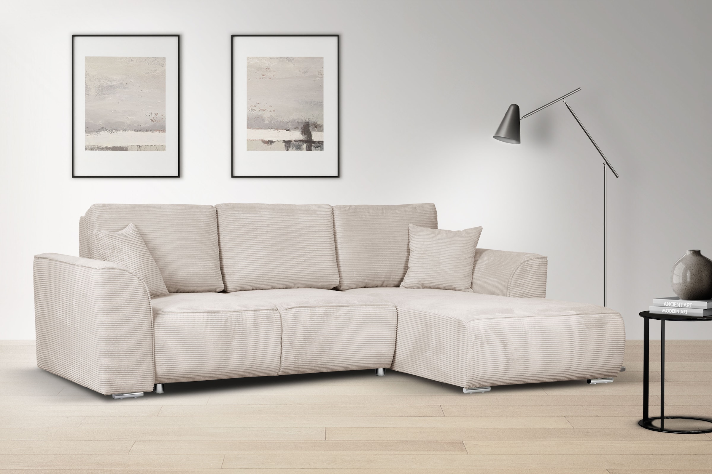INOSIGN Ecksofa "BEATRICE optionale Schlafsofa mit Bettkasten, B/T/H: 265/1 günstig online kaufen