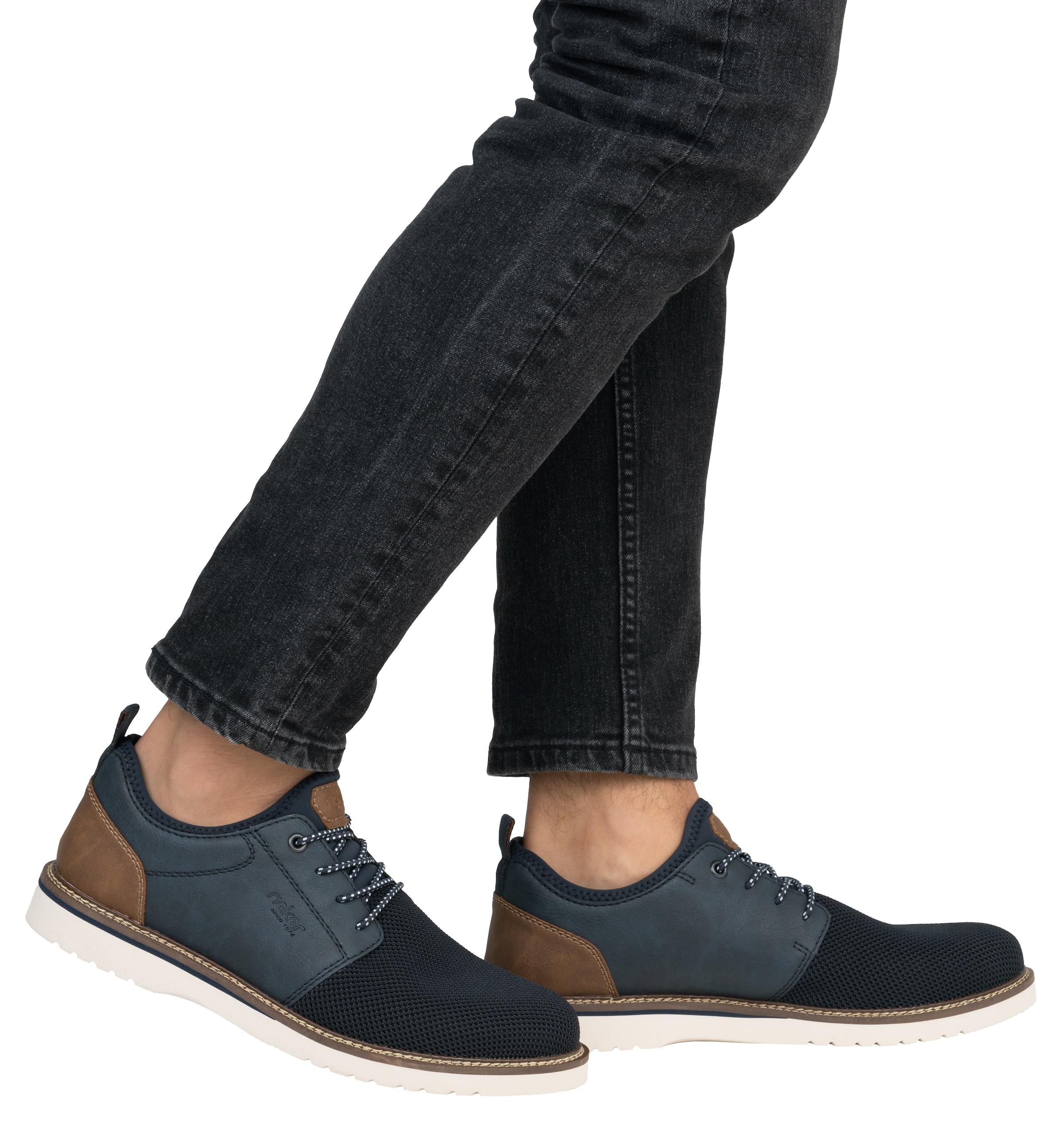 Rieker Slip-On Sneaker, Slipper, Schlupfschuh, Freizeitschuh mit praktischer Anziehlasche