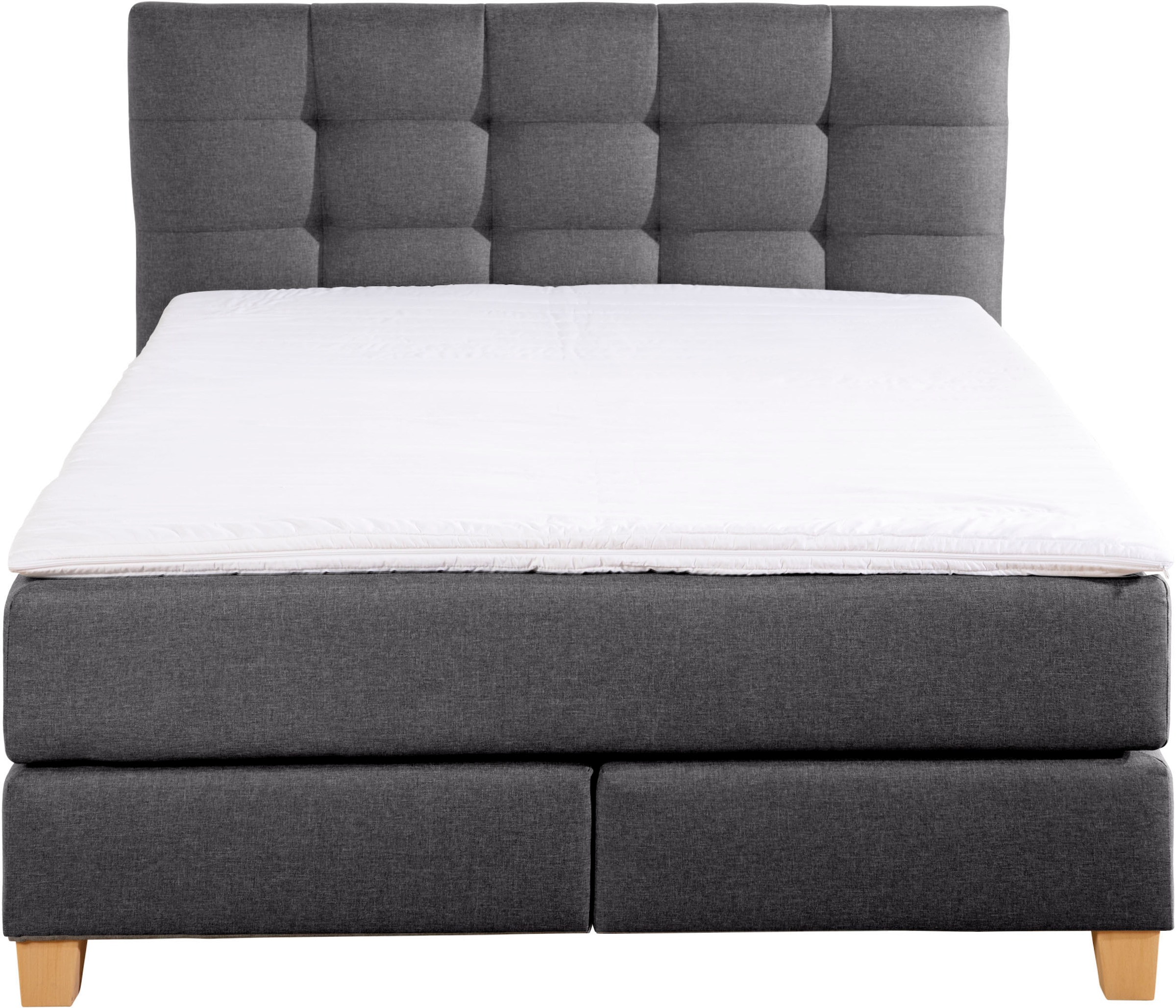 Home affaire Boxspringbett »Moulay«, inkl. Topper, in 3 Härtegraden, TFK auch in Härtegrad 4