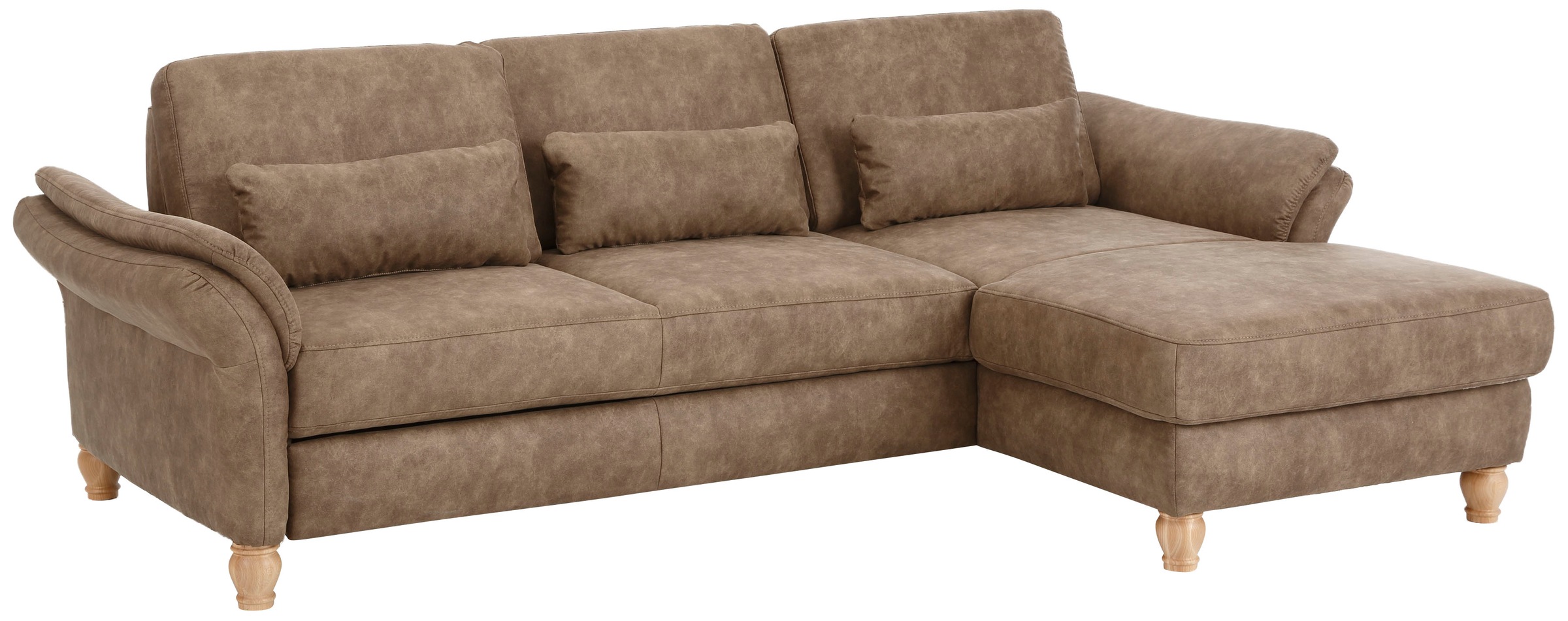 Thumbnail - Home affaire Ecksofa "Palace L-Form" incl. Sitztiefenverstellung, wahlweise mit Bettfunktion und Stauraum