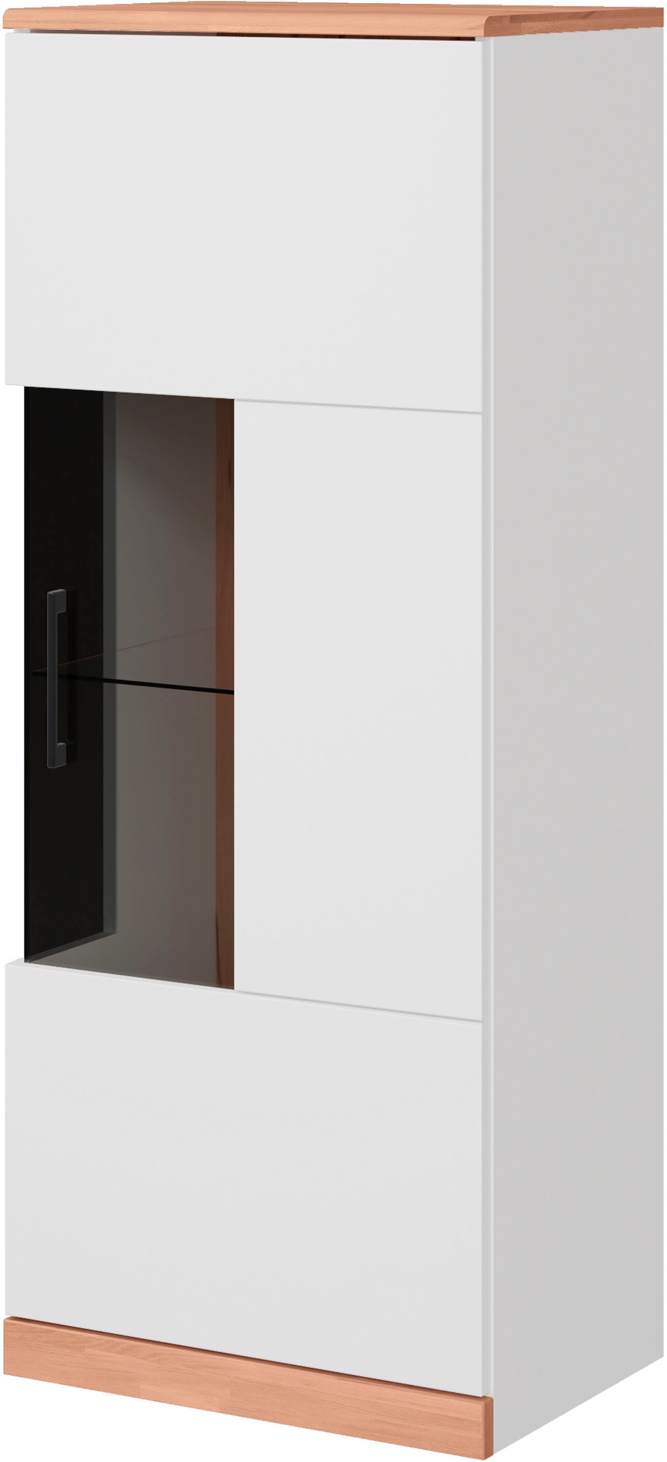 Home affaire Vitrine "RIBE75, 1Glasboden variabel, dunkles gehärtetes Glas, günstig online kaufen