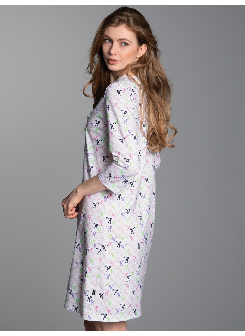 Thumbnail - Trigema Nachthemd "TRIGEMA Nachthemd mit Allover-Katzen-Print" 1 tlg.