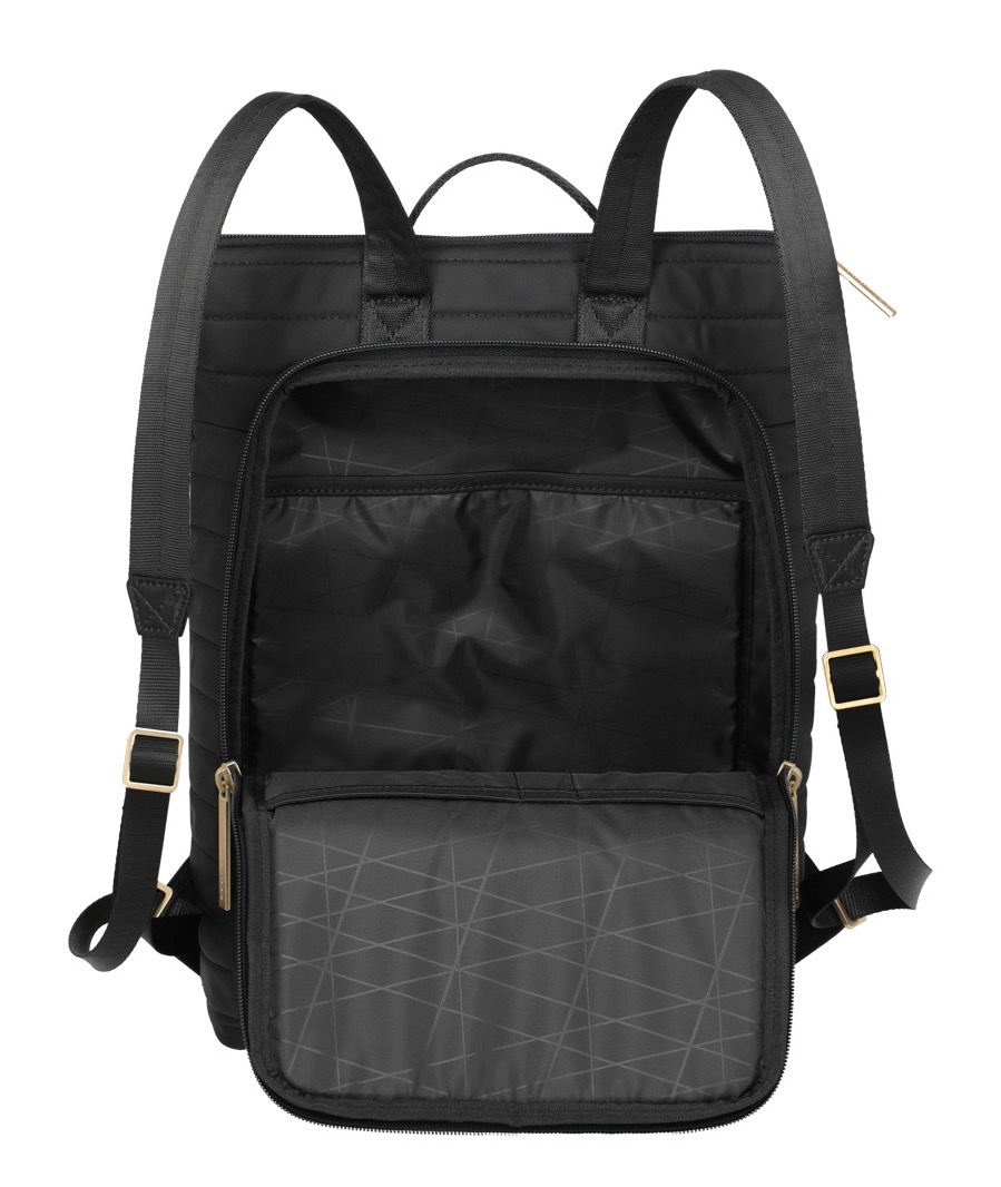 travelite Freizeitrucksack »BARBARA & travelite | BARBARA STEPP«, Safety-Reißverschlussfach Aufsteckfunktion