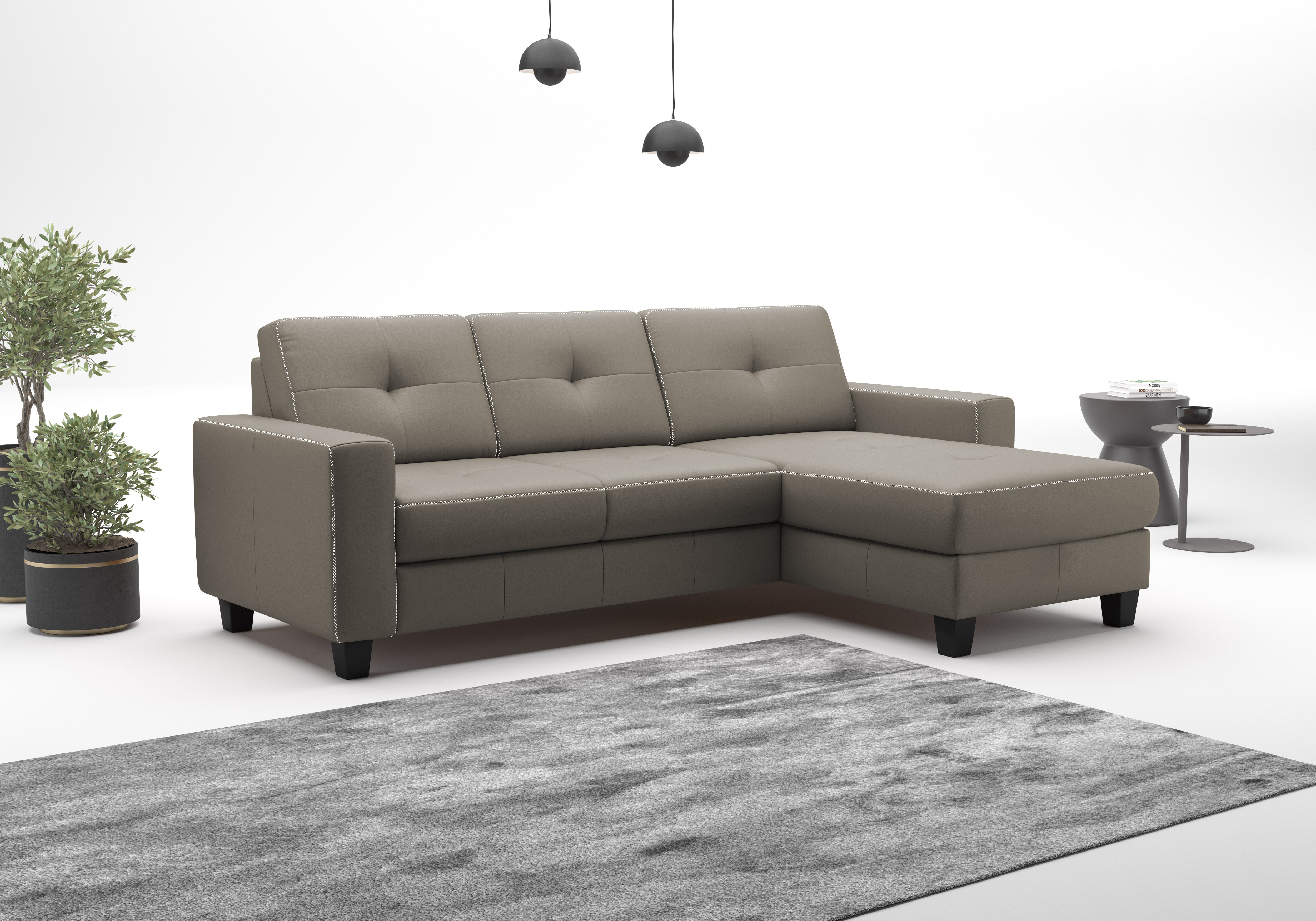 OTTO home Ecksofa "Varese" wahlweise mit Schlaffunktion und Bettkasten