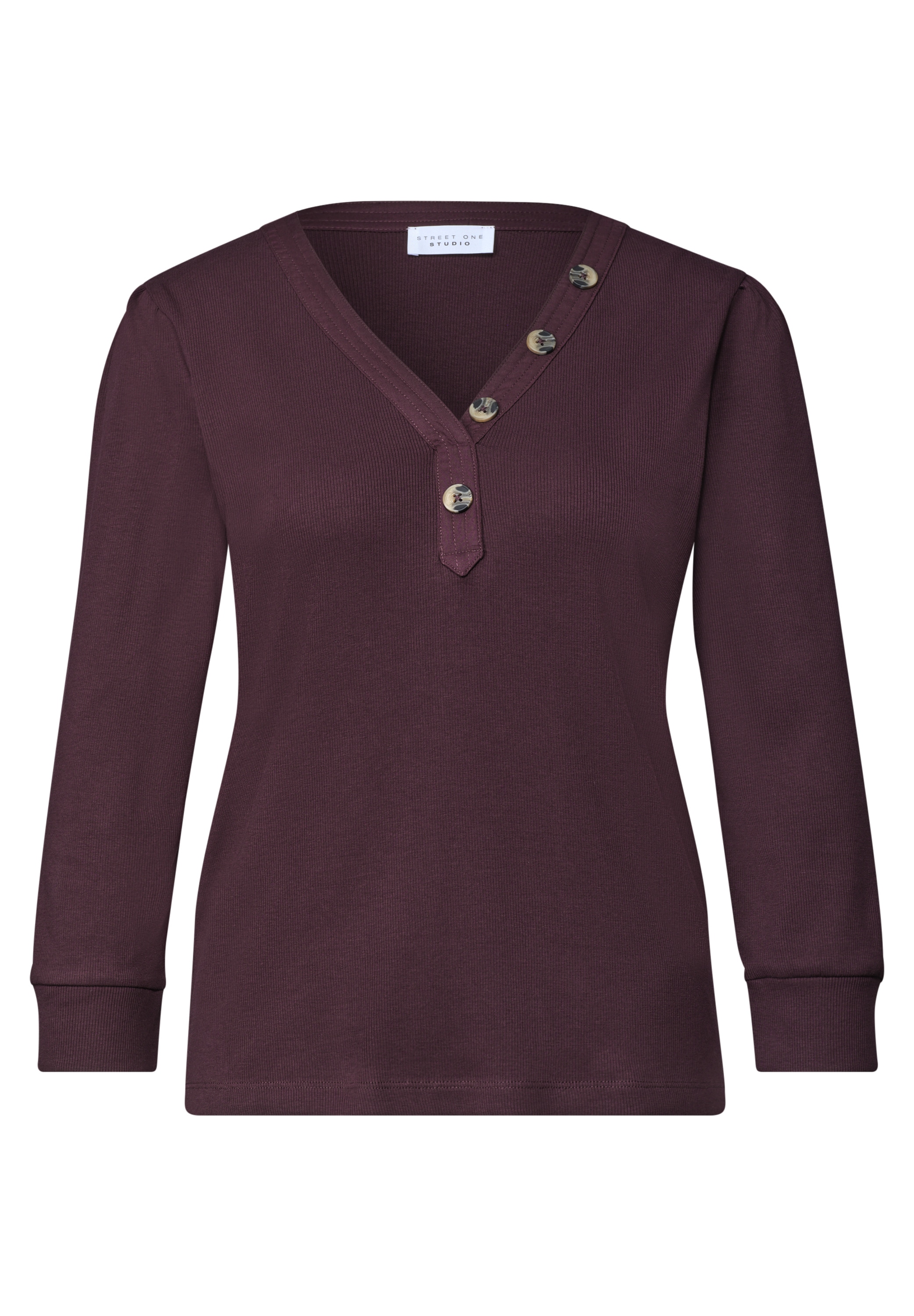 STREET ONE STUDIO 3/4-Arm-Shirt mit Knopfleiste