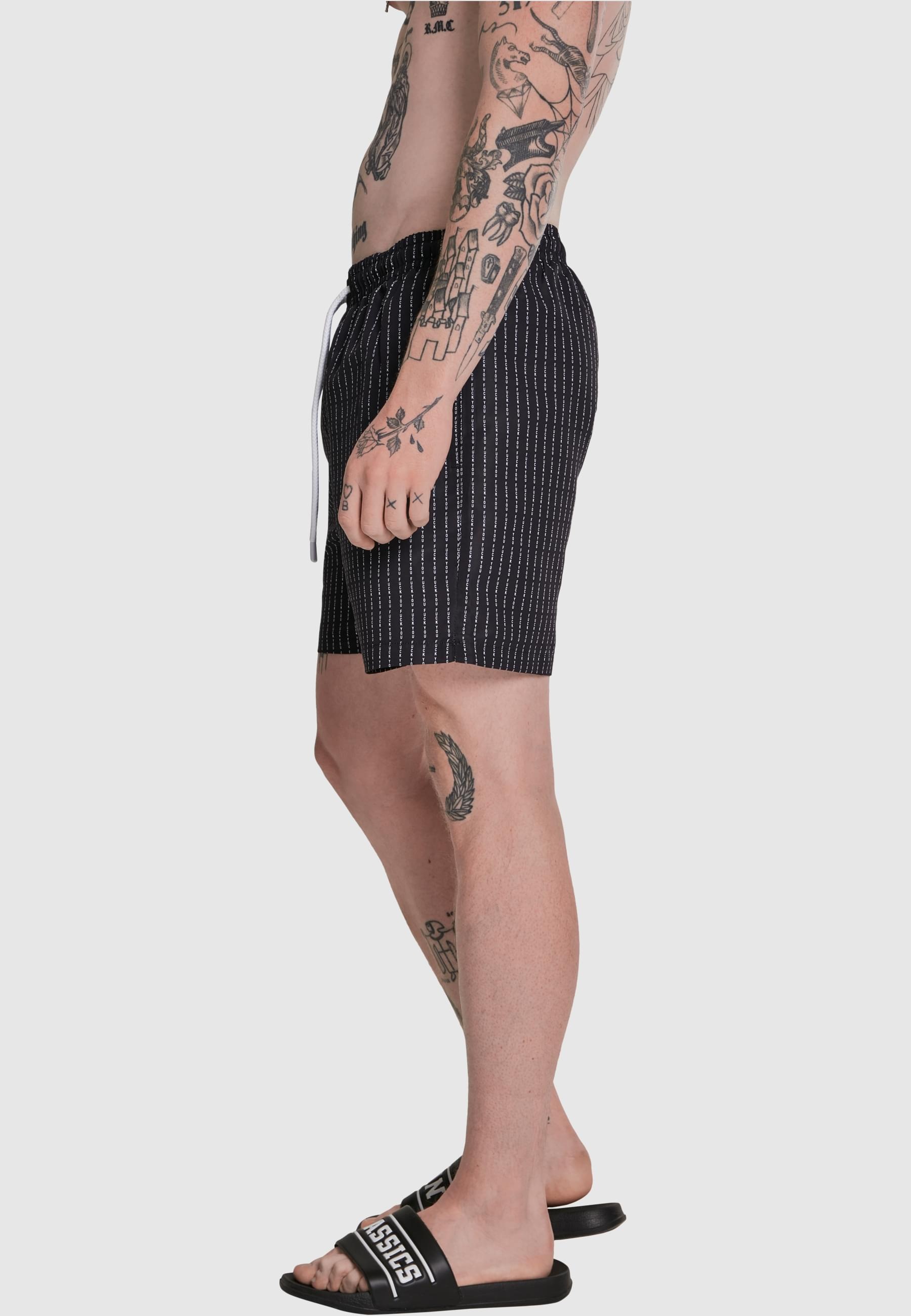 MisterTee Badeshorts »MisterTee Herren FuckYou Swimshorts«