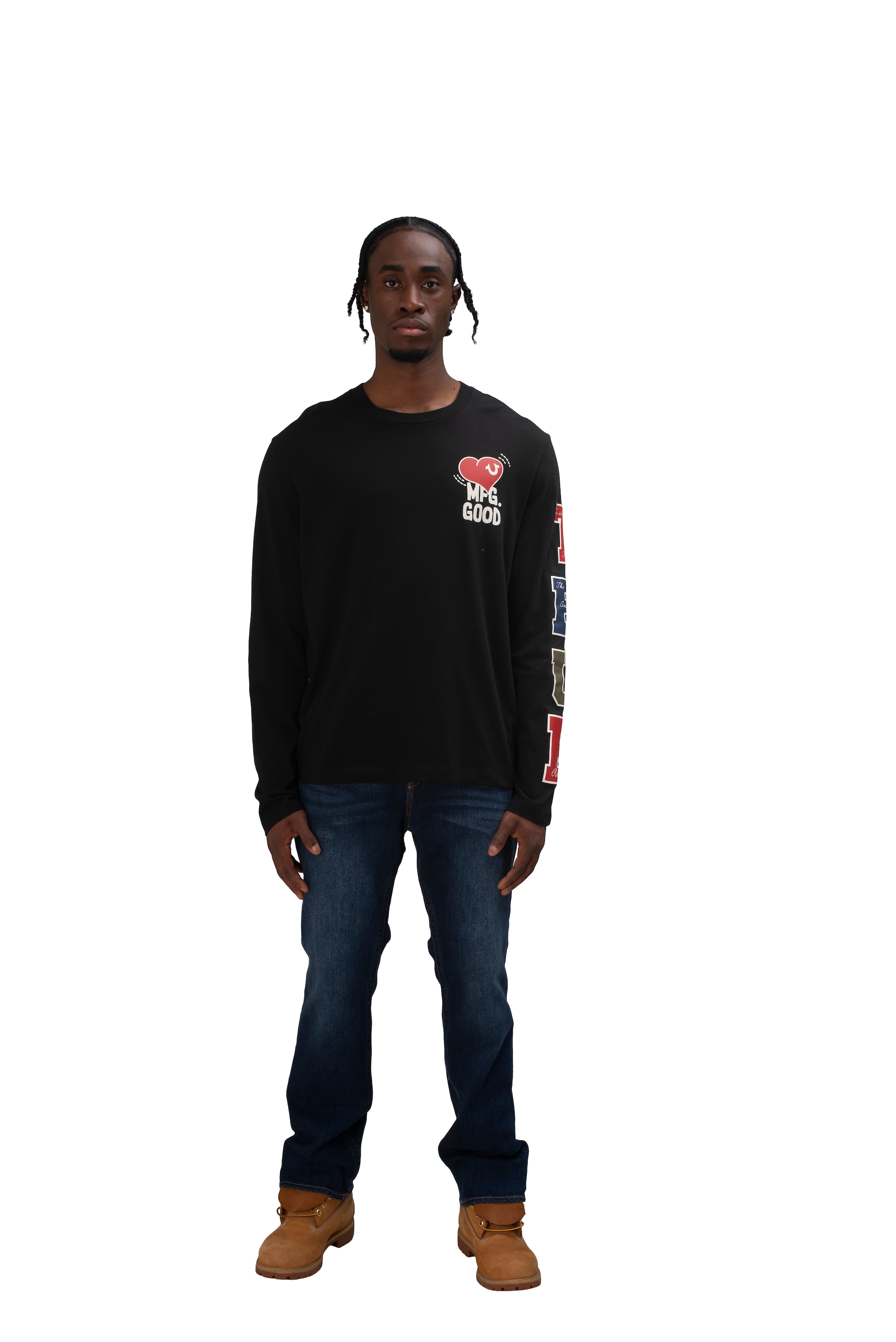 True Religion Straight-Jeans "RICKY SN FLAP" Baumwollmischung, straight fit