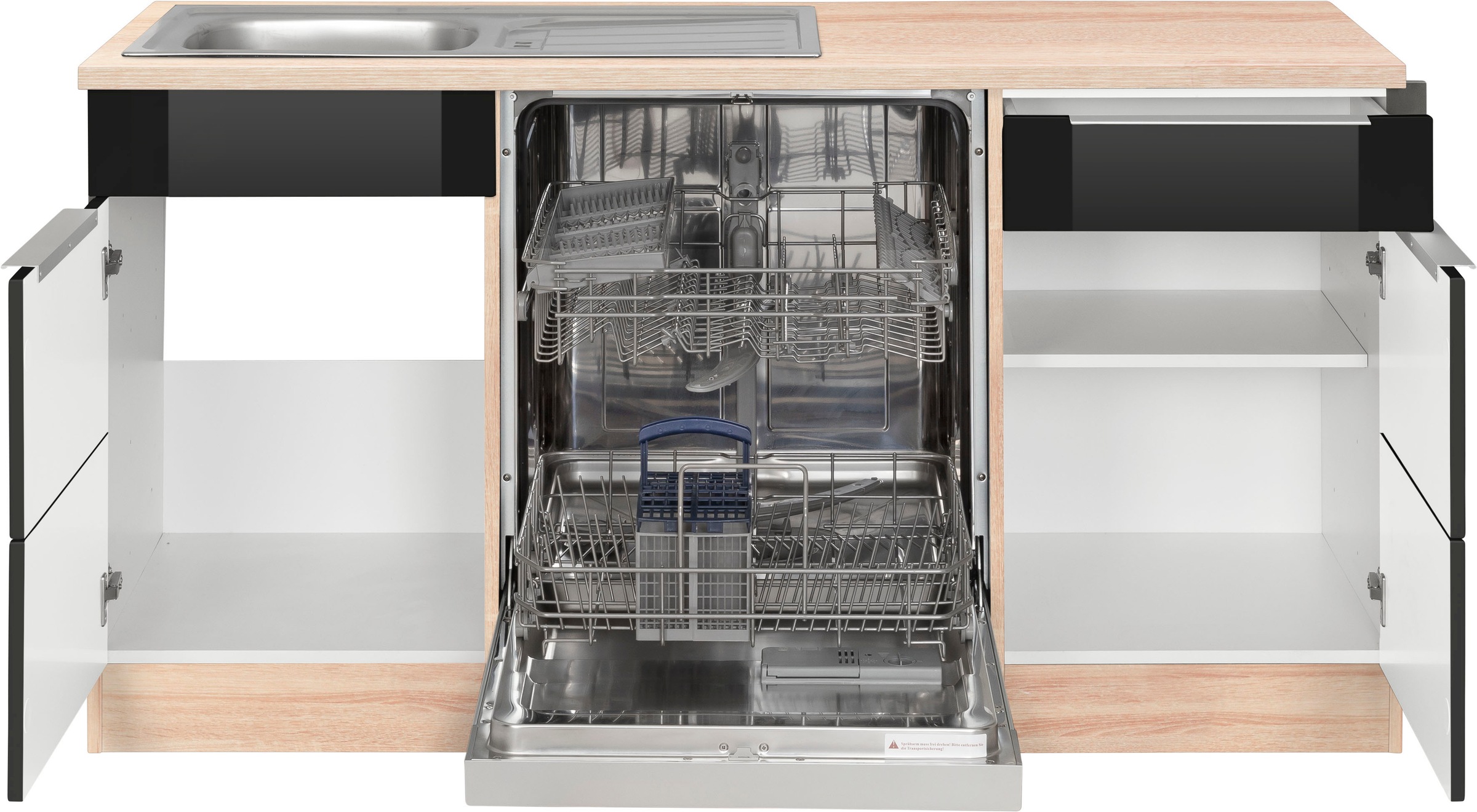 KOCHSTATION Winkelküche »KS-Brindisi«, Stellbreite 220/220 cm, wahlweise mit E-Geräten, mit MDF-Fronten