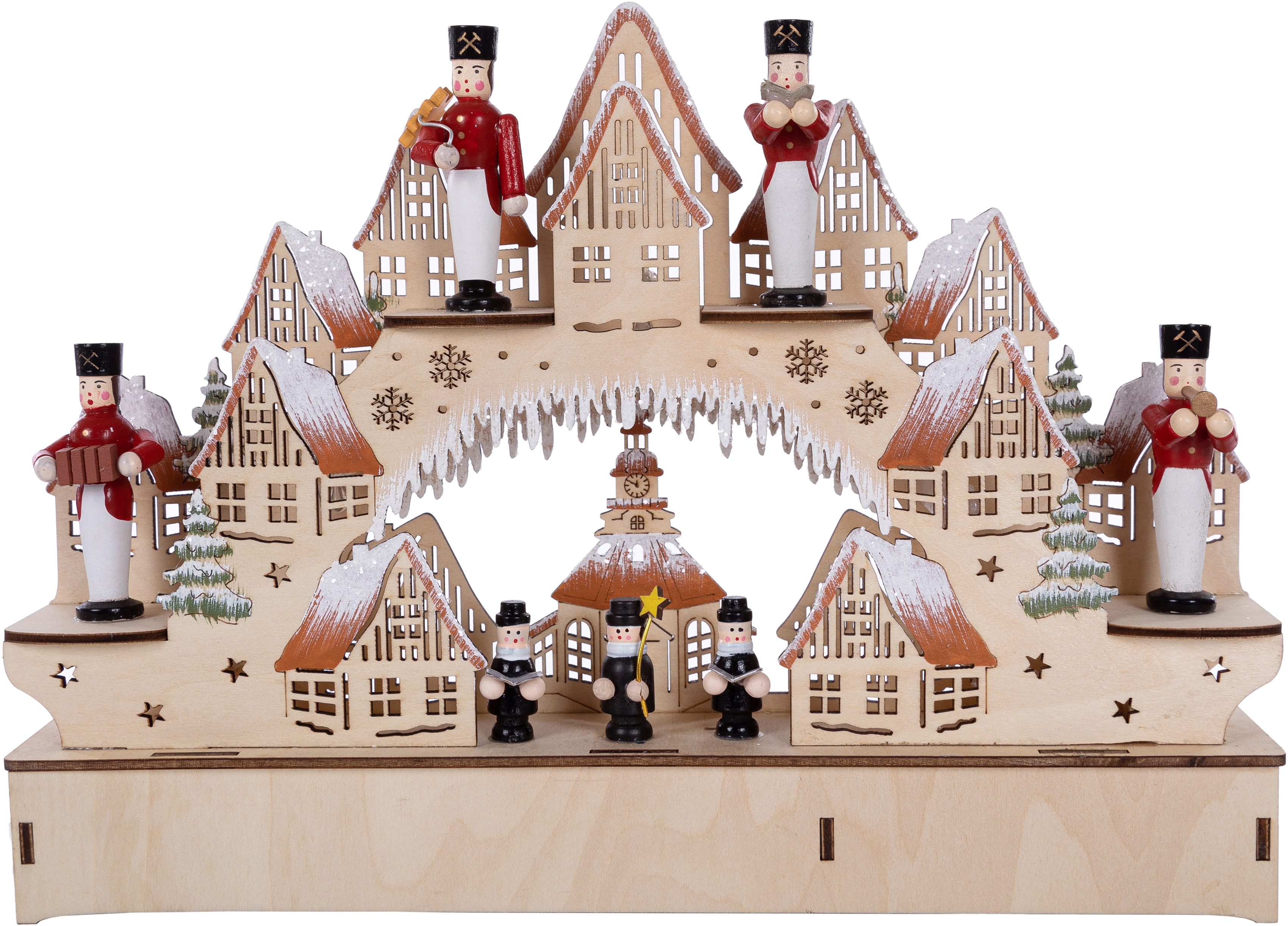 OTTO home LED Schwibbogen "Weihnachtsdeko" 1 Stk. aus Holz, mit LED Beleuchtung, Höhe ca. 21 cm